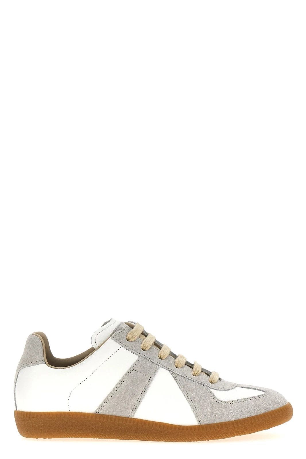 Maison Margiela Gray/White Suede Sneakers New & Auth