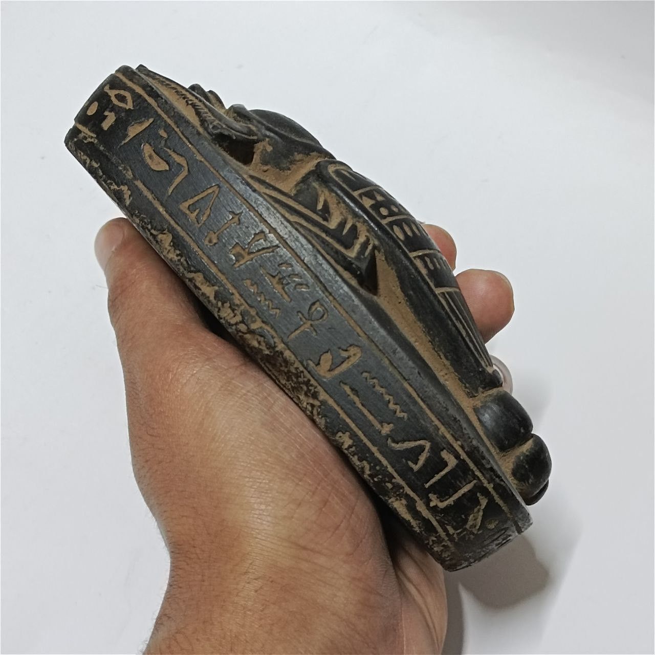 Other Ancient Egyptian scarab stone carving with hieroglyphs Size ONE SIZE - 5 Thumbnail