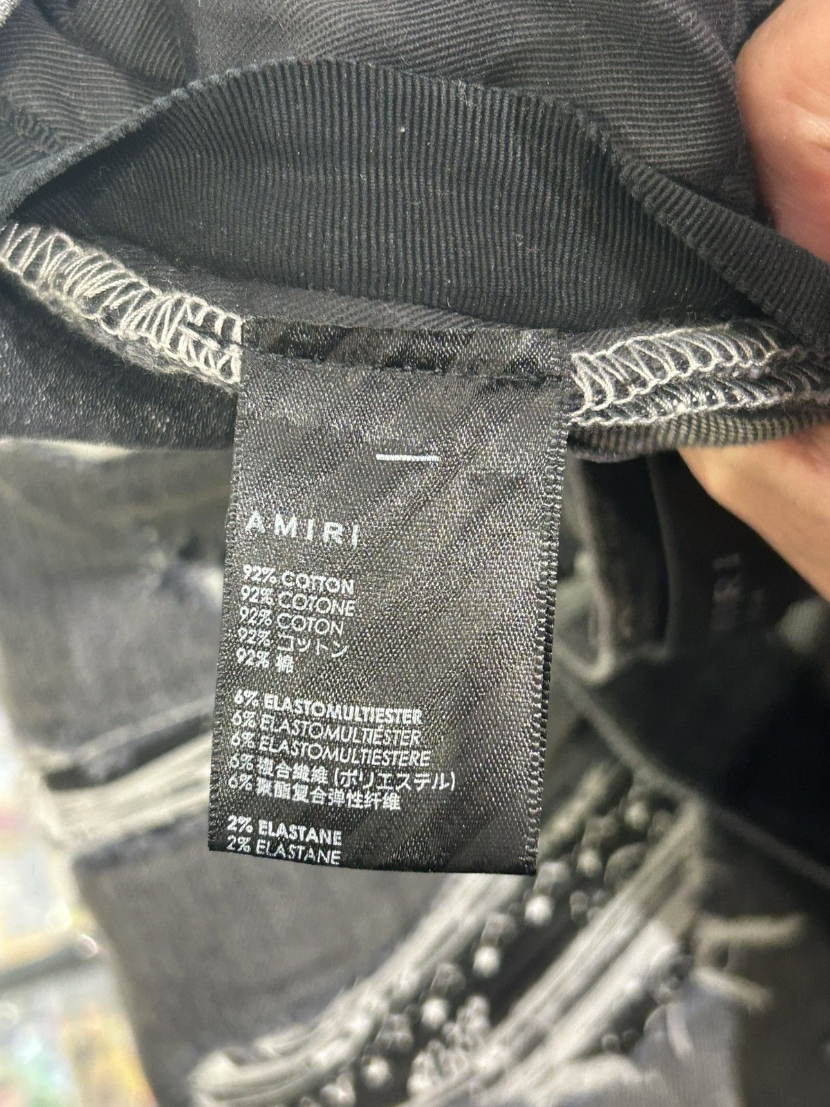 Amiri Amiri black bandana thrasher jeans Size US 34 / EU 50 - 7 Thumbnail