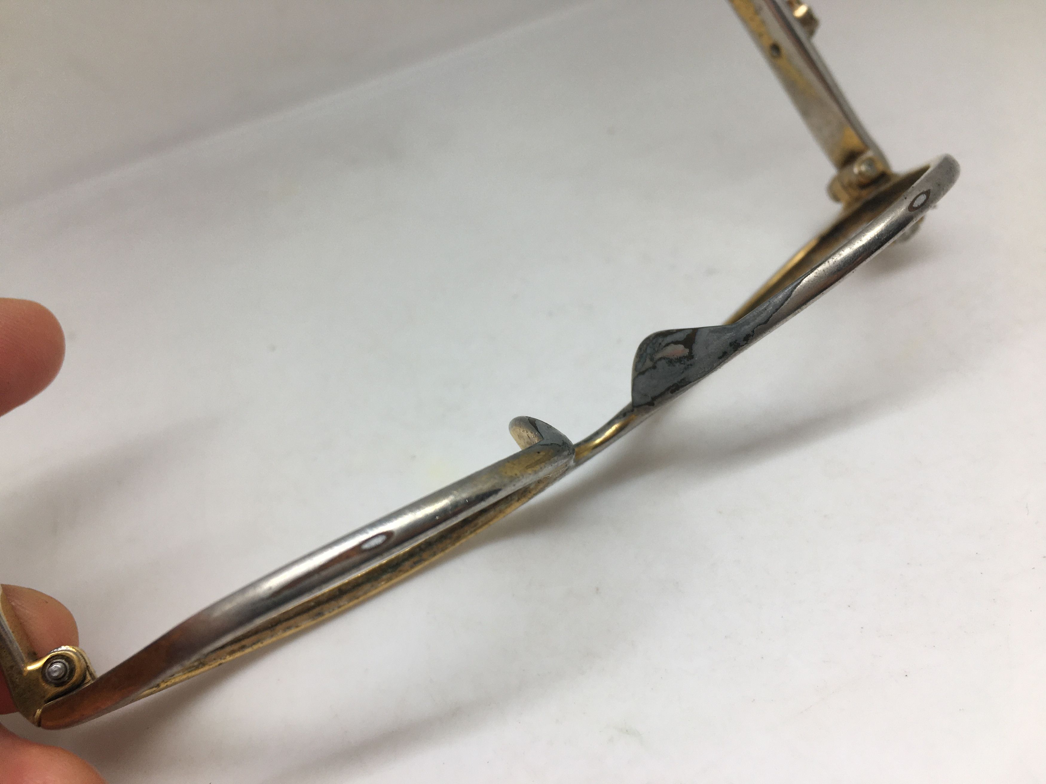 Vintage Vintage 50s TURA Woman Aluminum Gold Cateye Eyeglasses Size ONE SIZE - 10 Thumbnail