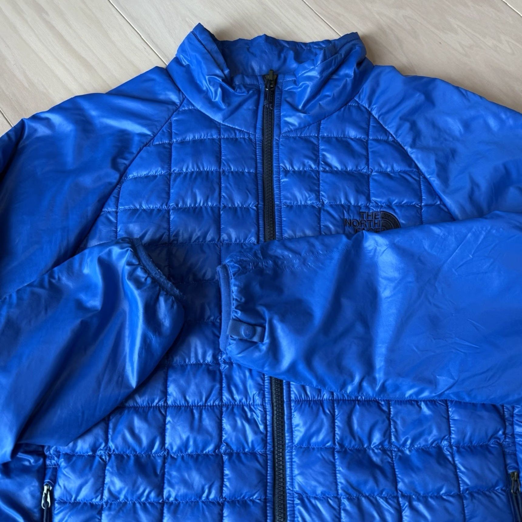The North Face The North Face Thermoball Jacket Medium Blue Full Zip Puffer Outerwear Mens M Insulated Stand-Up Collar Lined Polyester Durable Quilt Zip Size US M / EU 48-50 / 2 - 6 Thumbnail