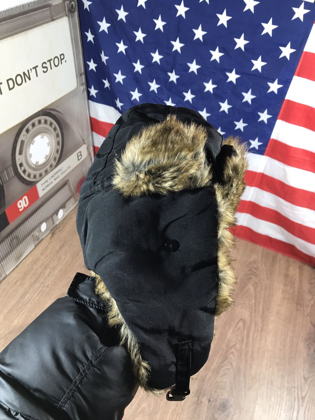 Hysteric Glamour × Japanese Brand Vintage Y2K Fuzzy Ushanka Hat Size ONE SIZE - 2 Thumbnail