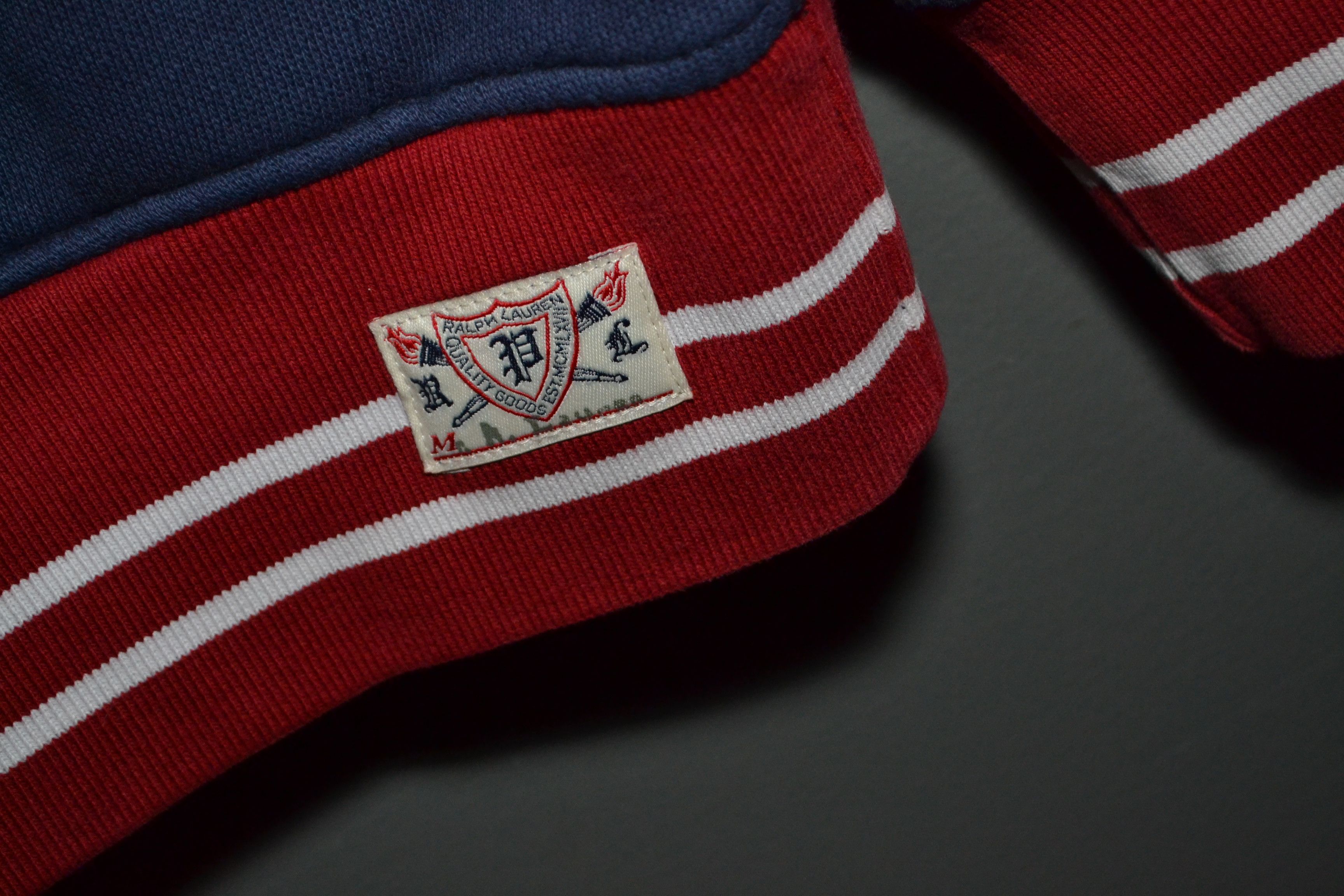 Polo Ralph Lauren Polo Ralph Lauren Half Zip Split Pocket Olympic Sweatshirt Size US L / EU 52-54 / 3 - 7 Thumbnail