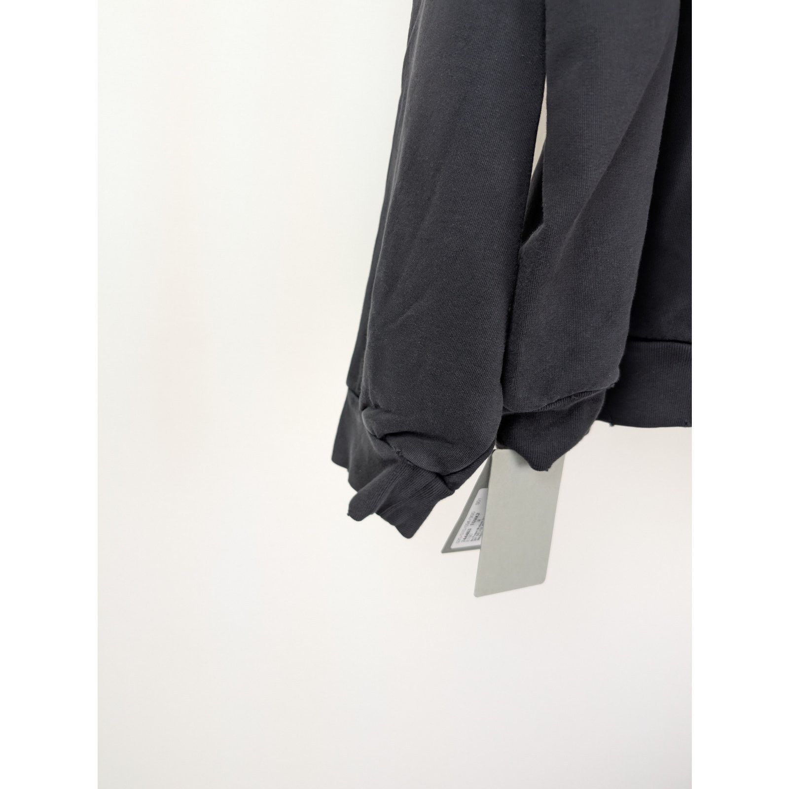 Balenciaga o1rshd1 DIY College No Pocket Medium Fit Hoodie Washed Black Size US M / EU 48-50 / 2 - 13 Thumbnail