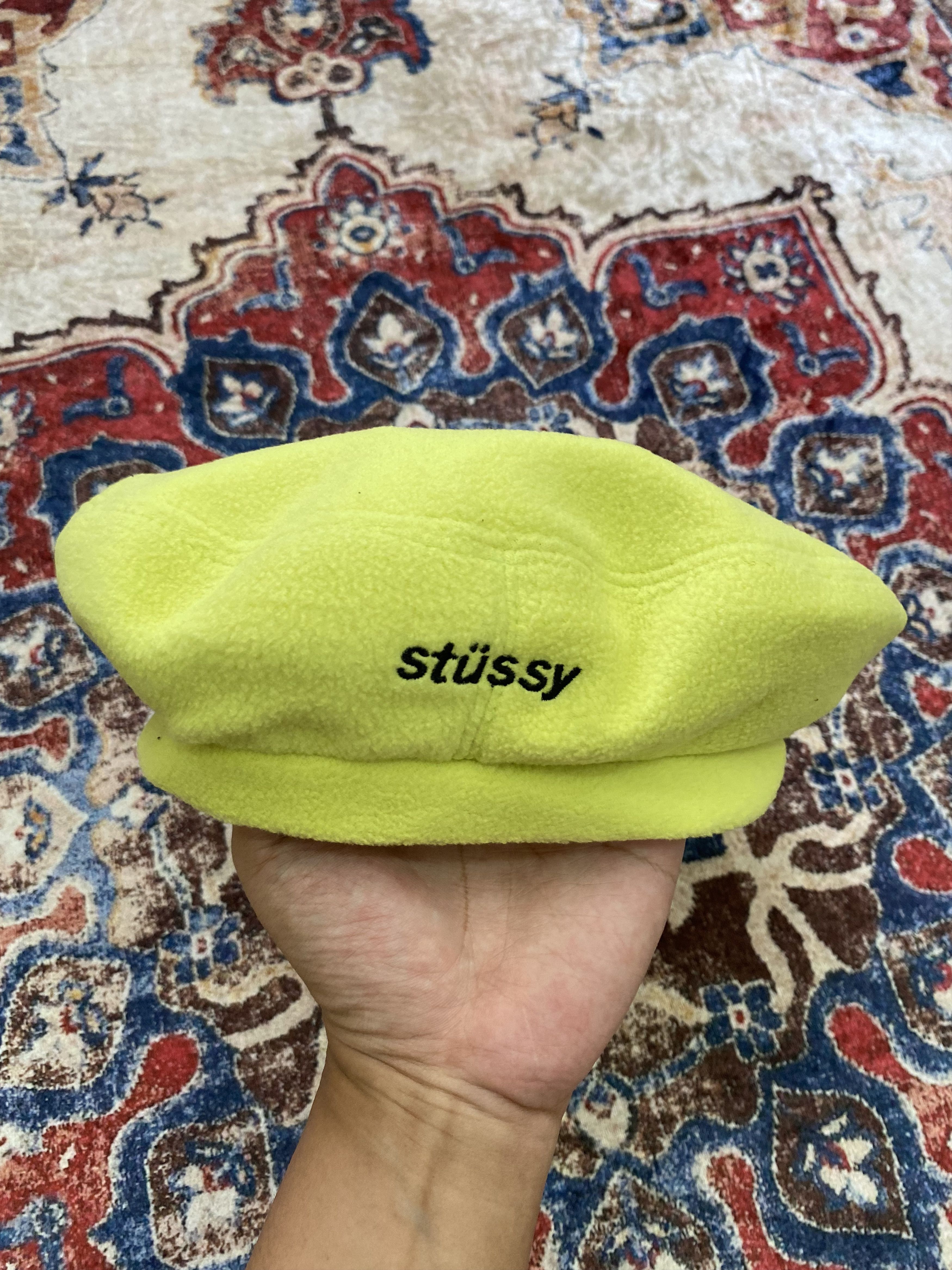 Stussy Stussy Bristol Polar Fleece Beret - Lemon Size ONE SIZE - 5 Thumbnail