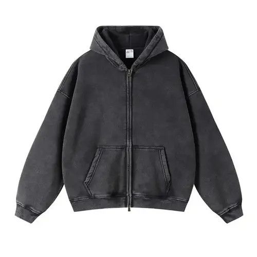 Other Streetwear Loose Washed Zipper Hoodie Sweater Size US M / EU 48-50 / 2 - 4 Thumbnail