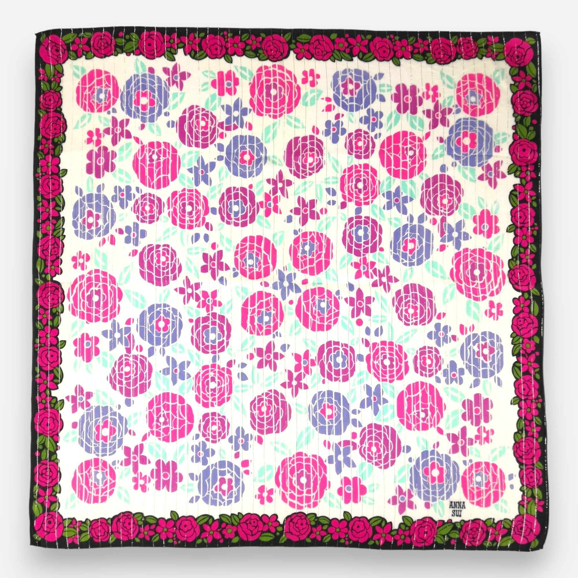 Anna Sui × Vintage Vintage Anna Sui Handkerchief Pocket Square Bandana Size ONE SIZE - 2 Thumbnail