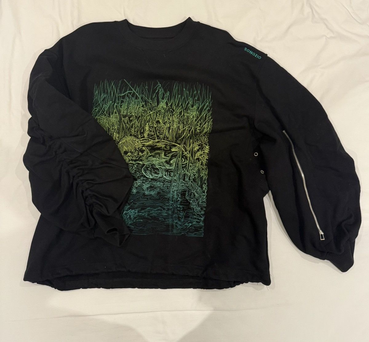 SONGZIO Songzio embroidery sweatshirt Size US M / EU 48-50 / 2 - 1 Thumbnail