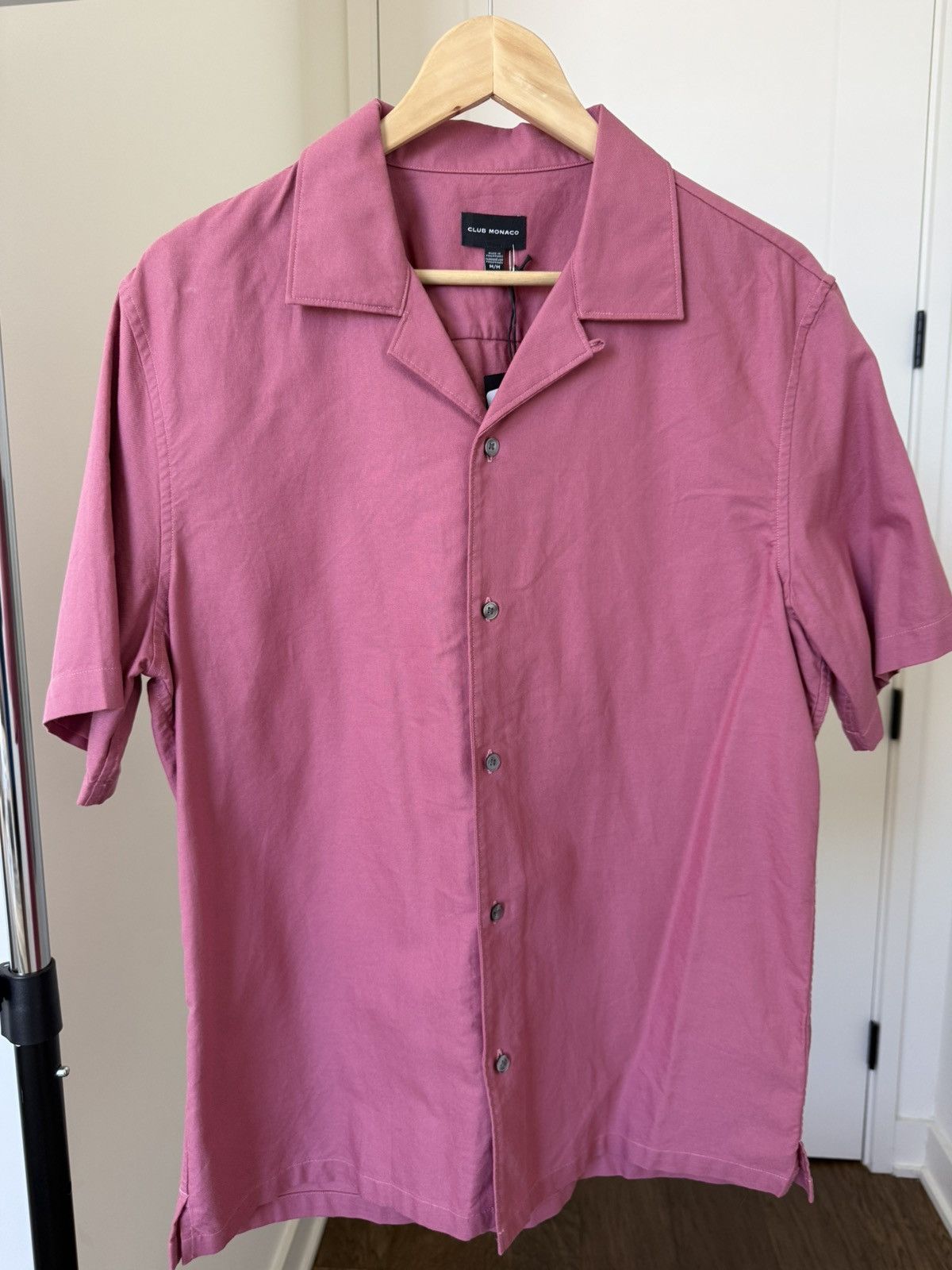 Club Monaco Camp Collar Oxford Shirt Size US M / EU 48-50 / 2 - 1 Thumbnail