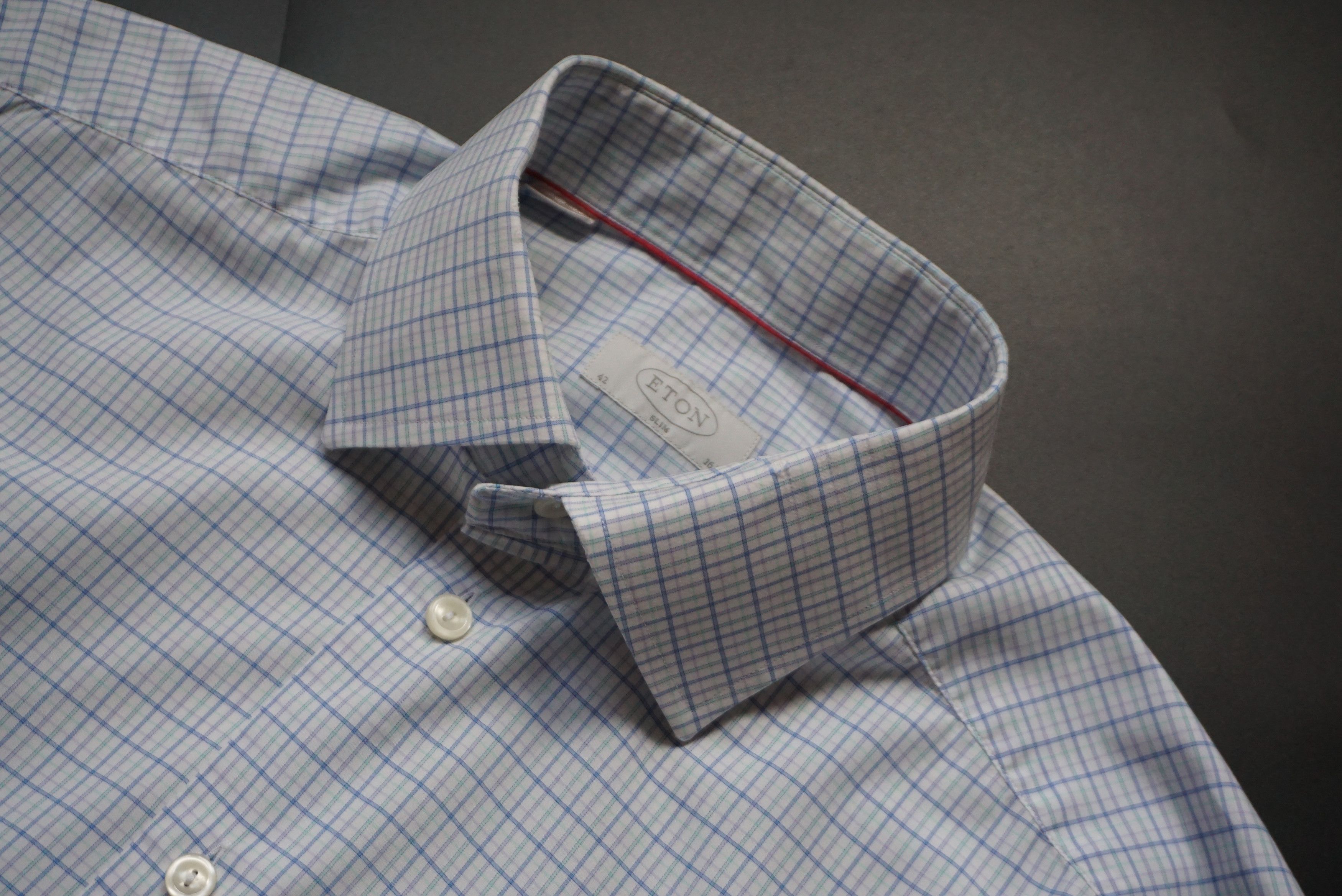Eton ETON slim fit checked shirt 16.5" 42 cm formal business Size US L / EU 52-54 / 3 - 1 Thumbnail