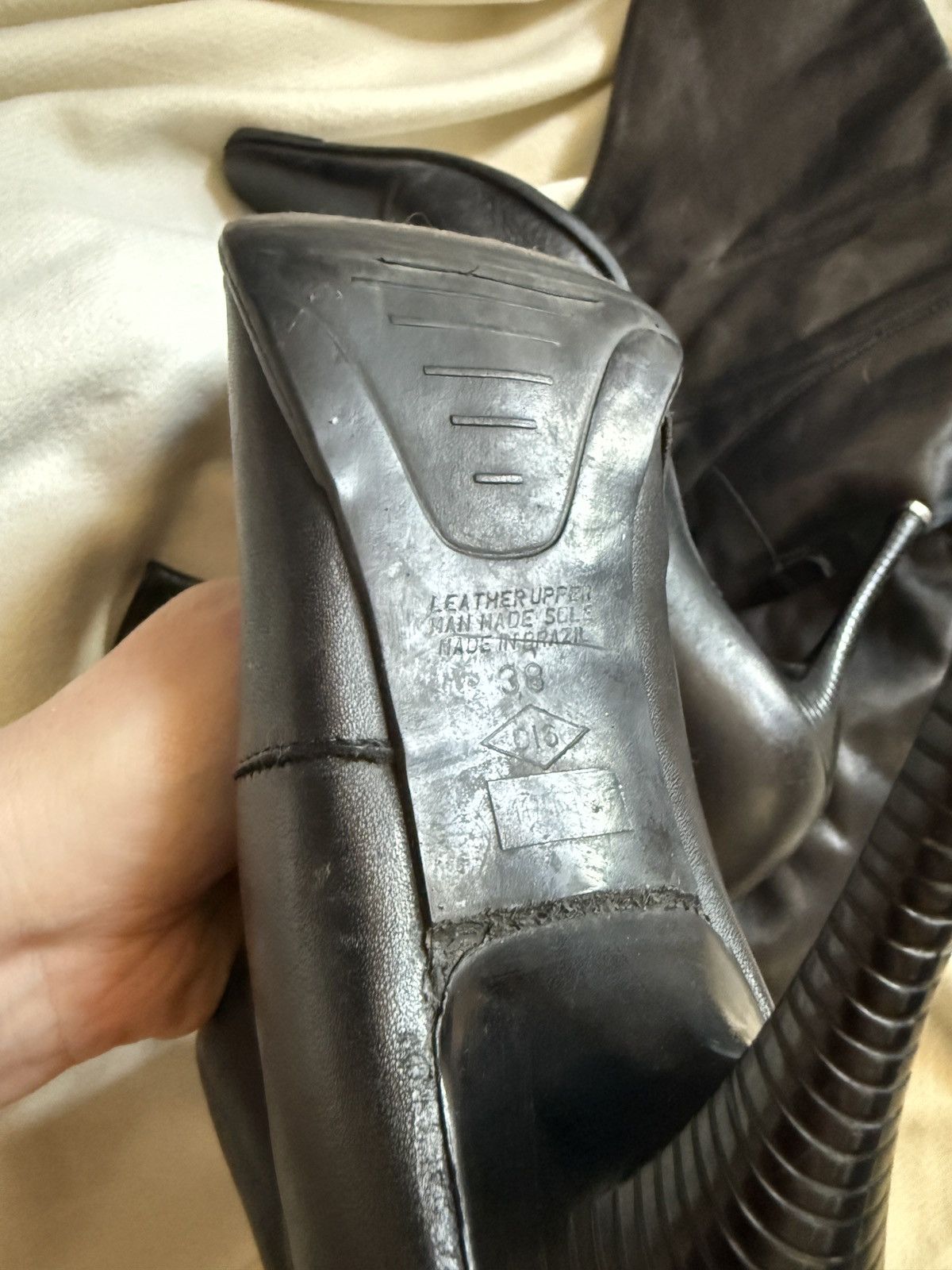 Bronx and Banco Bronx leather heels 38 eu Size US 7 / IT 37 - 7 Thumbnail