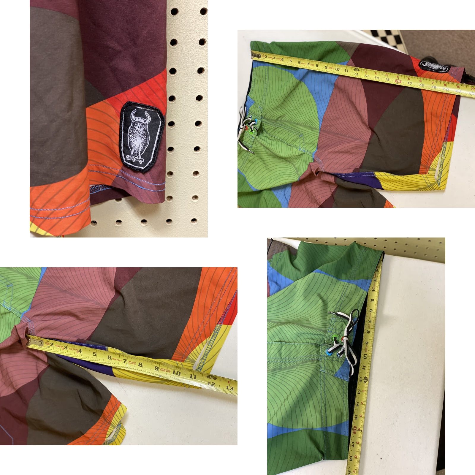 Swims Ergo Mens Board Shorts 38 Surf Beach Swim Short Multicolor Stretch Polyester Spandex Regular Bottom Mens Size US 38 / EU 54 - 8 Thumbnail