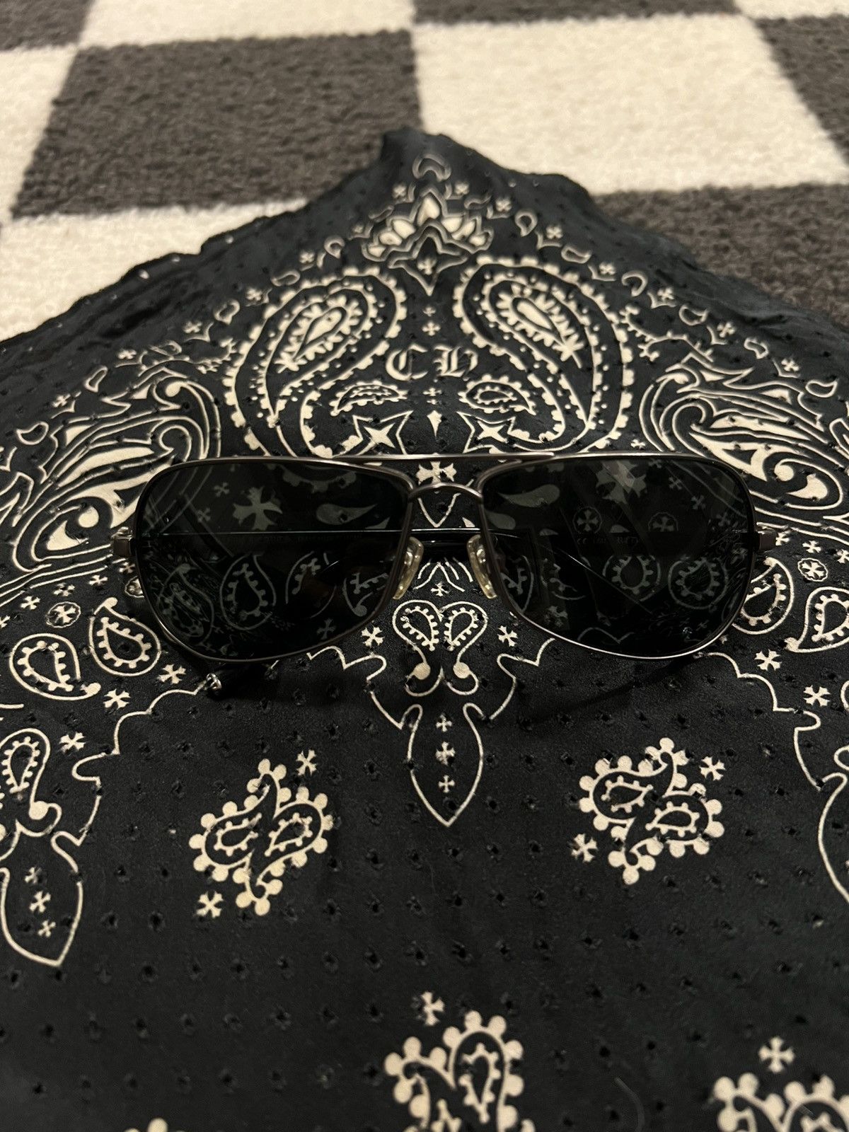 Chrome Hearts Chrome Hearts Aviator "Red" Sunglasses Size ONE SIZE - 1 Thumbnail