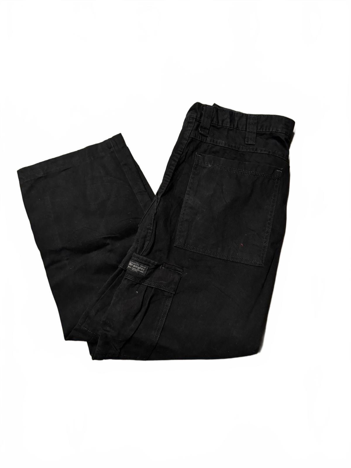 Designer Men's Black Cargo Trousers Size 36x30 Size US 36 / EU 52 - 2 Thumbnail