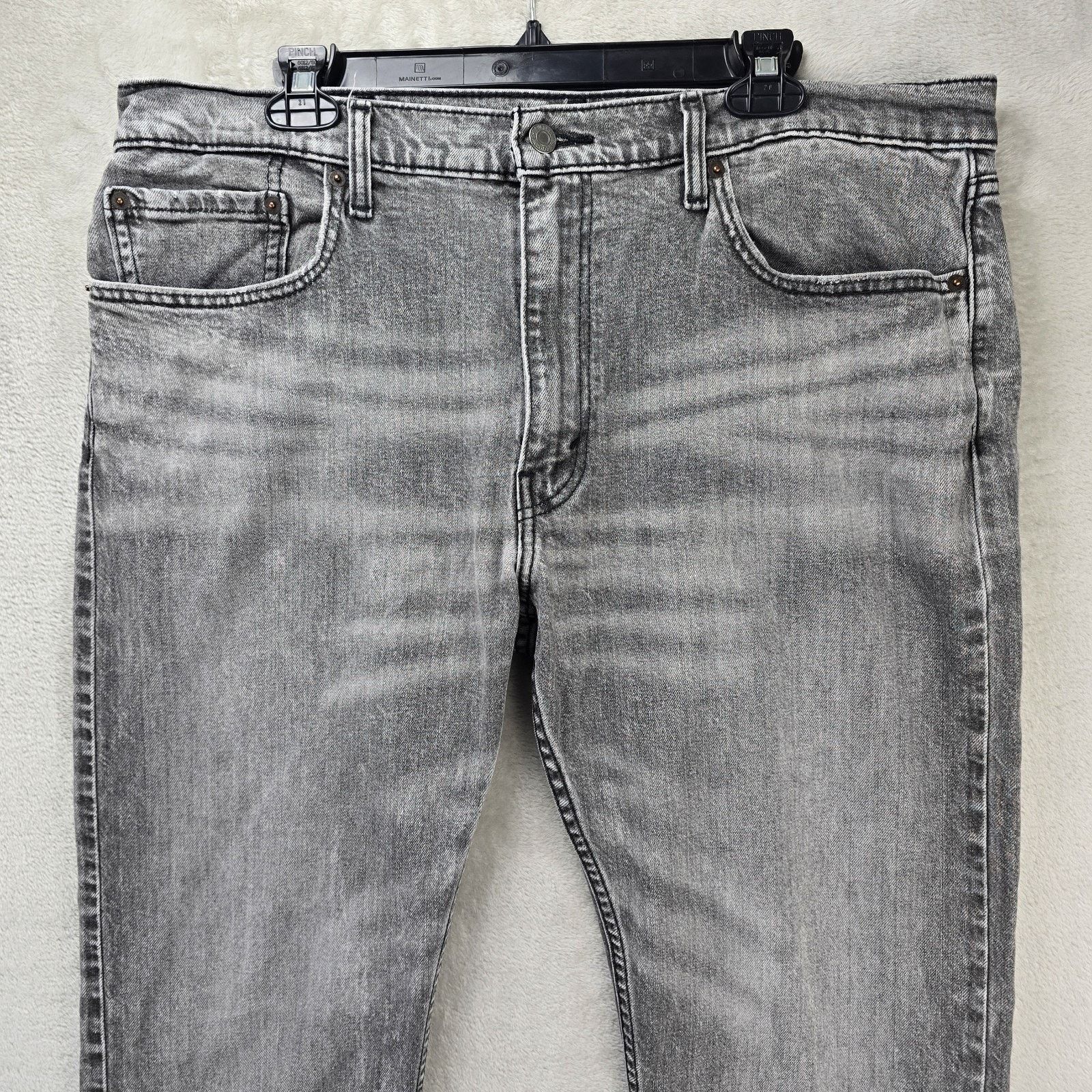 Levi's Levis 502 Jeans Mens 38x30 Black Faded Denim Tapered Fit Size US 38 / EU 54 - 2 Thumbnail