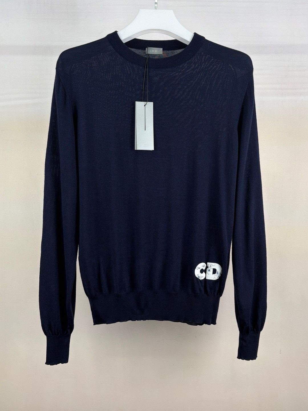Dior Dior CD Logo Knit Sweater Navy M Size US M / EU 48-50 / 2 - 1 Thumbnail