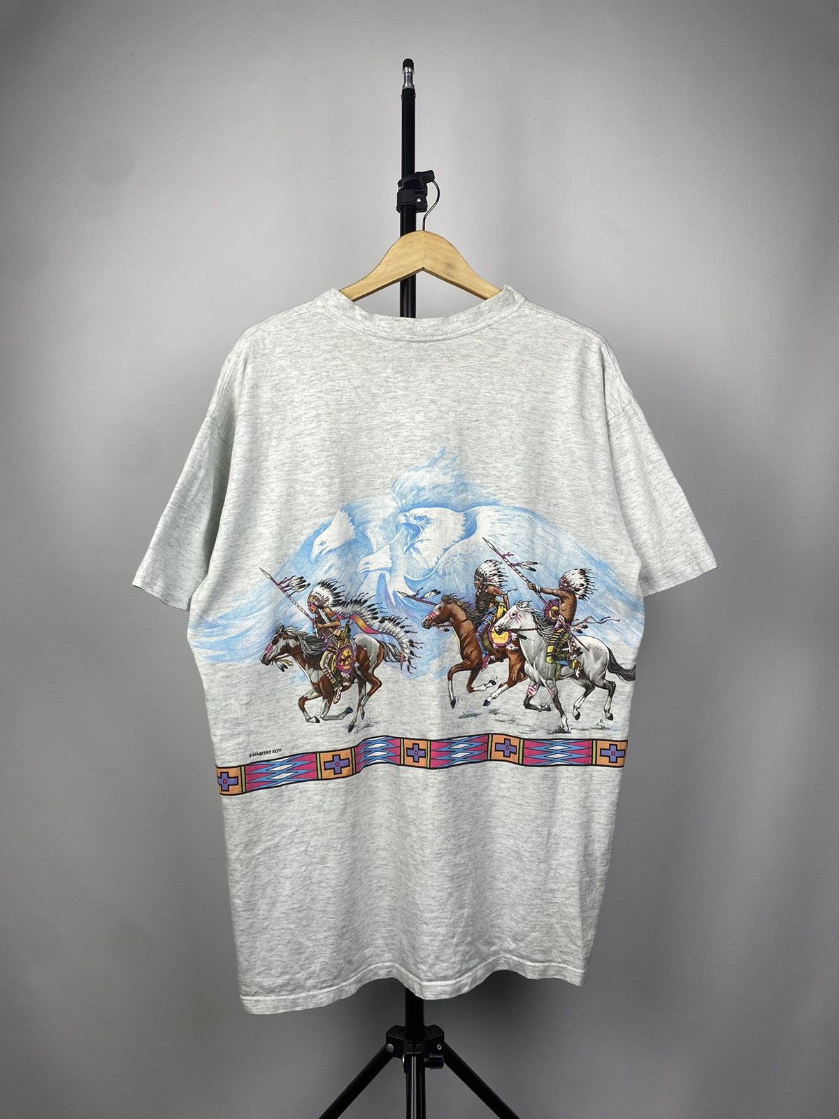 Habitat × Native × Vintage Vintage 1994 Double side USA Native aztec indian 90s Size US XL / EU 56 / 4 - 16 Thumbnail