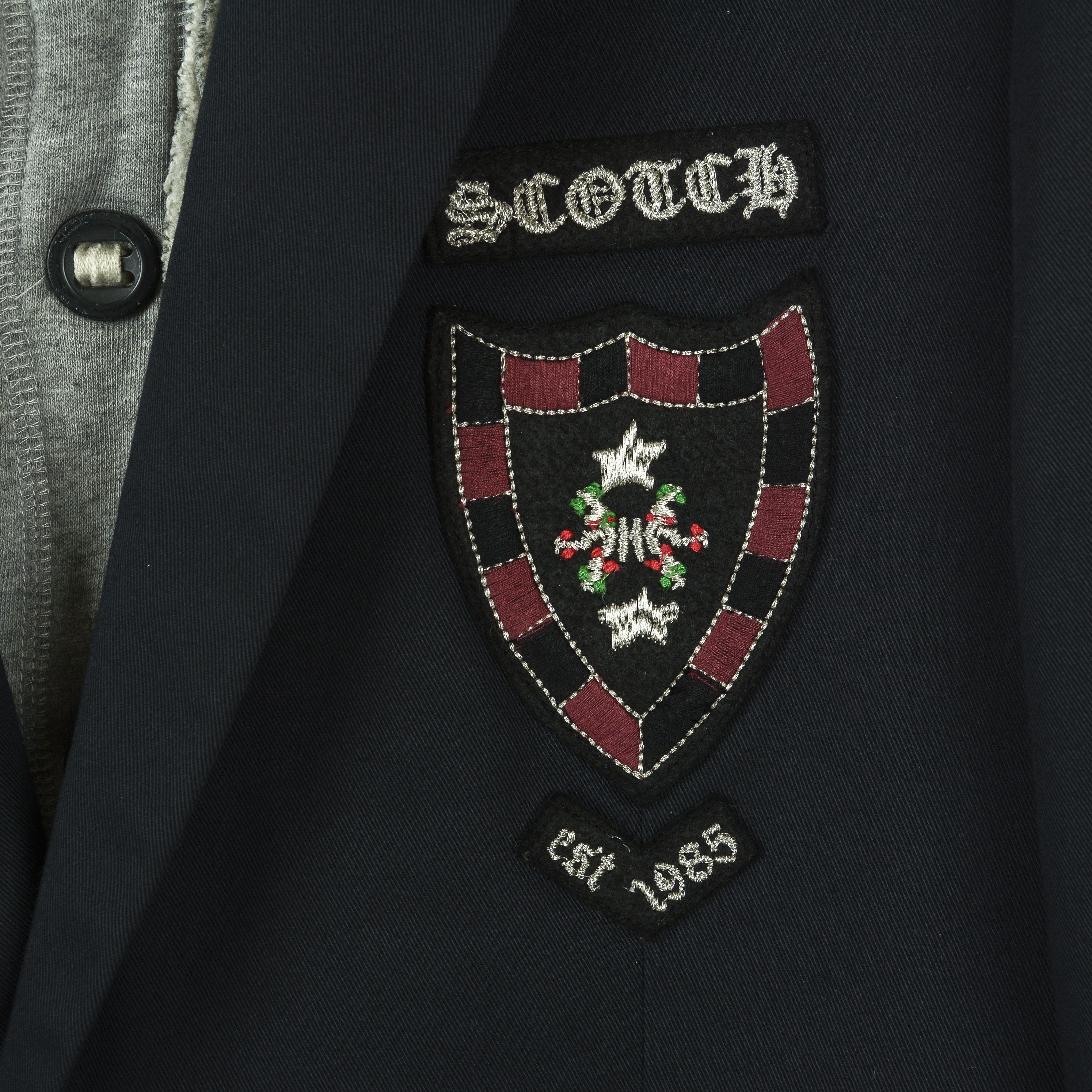 Scotch & Soda Vintage A4 Men XL Blazer Removable Removable Jumper Collar Size 44R - 2 Thumbnail