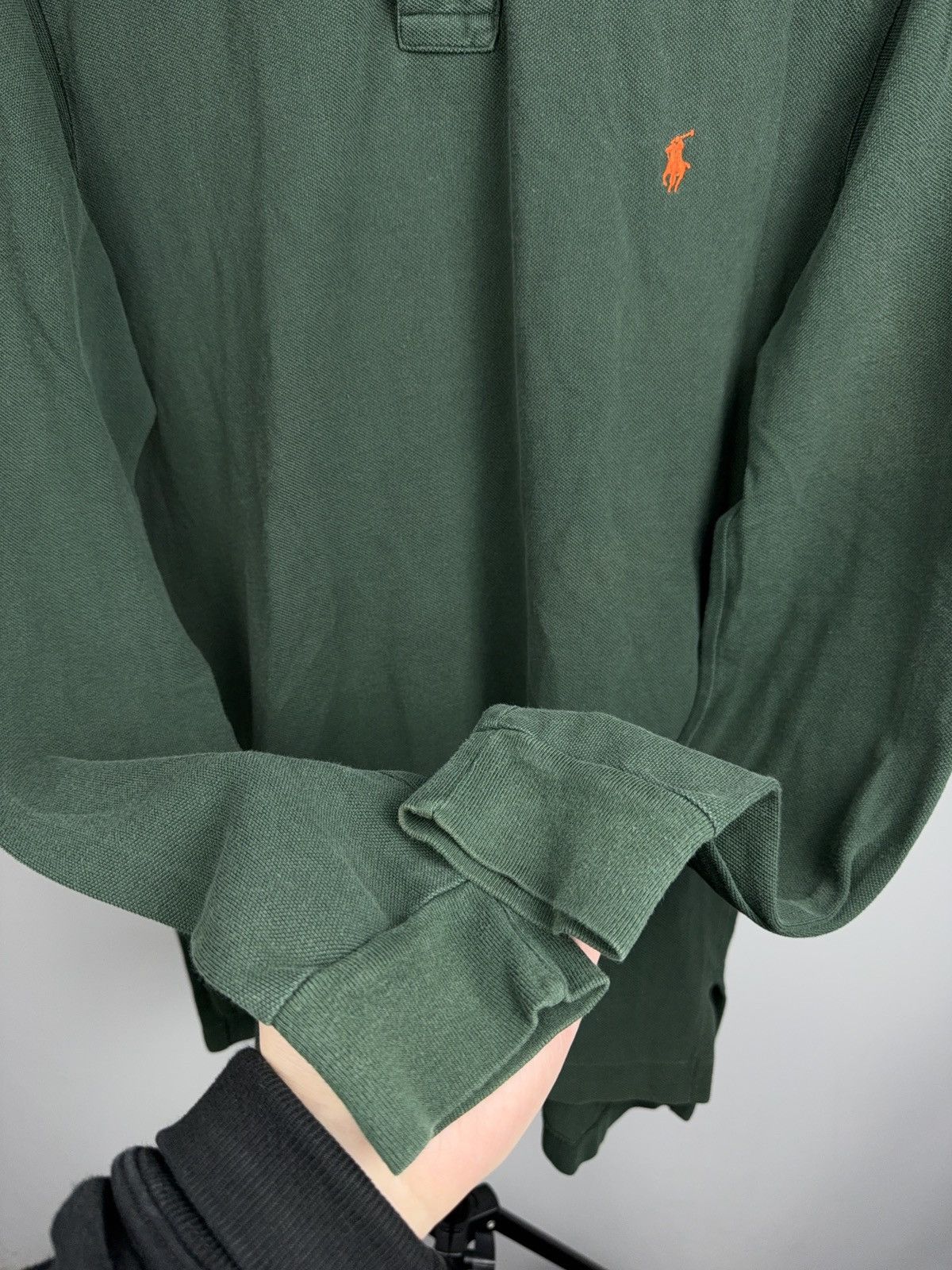 Polo Ralph Lauren 90s Vintage Polo Ralph Lauren Green Long Sleeve Polo Shirt Size US M / EU 48-50 / 2 - 7 Thumbnail