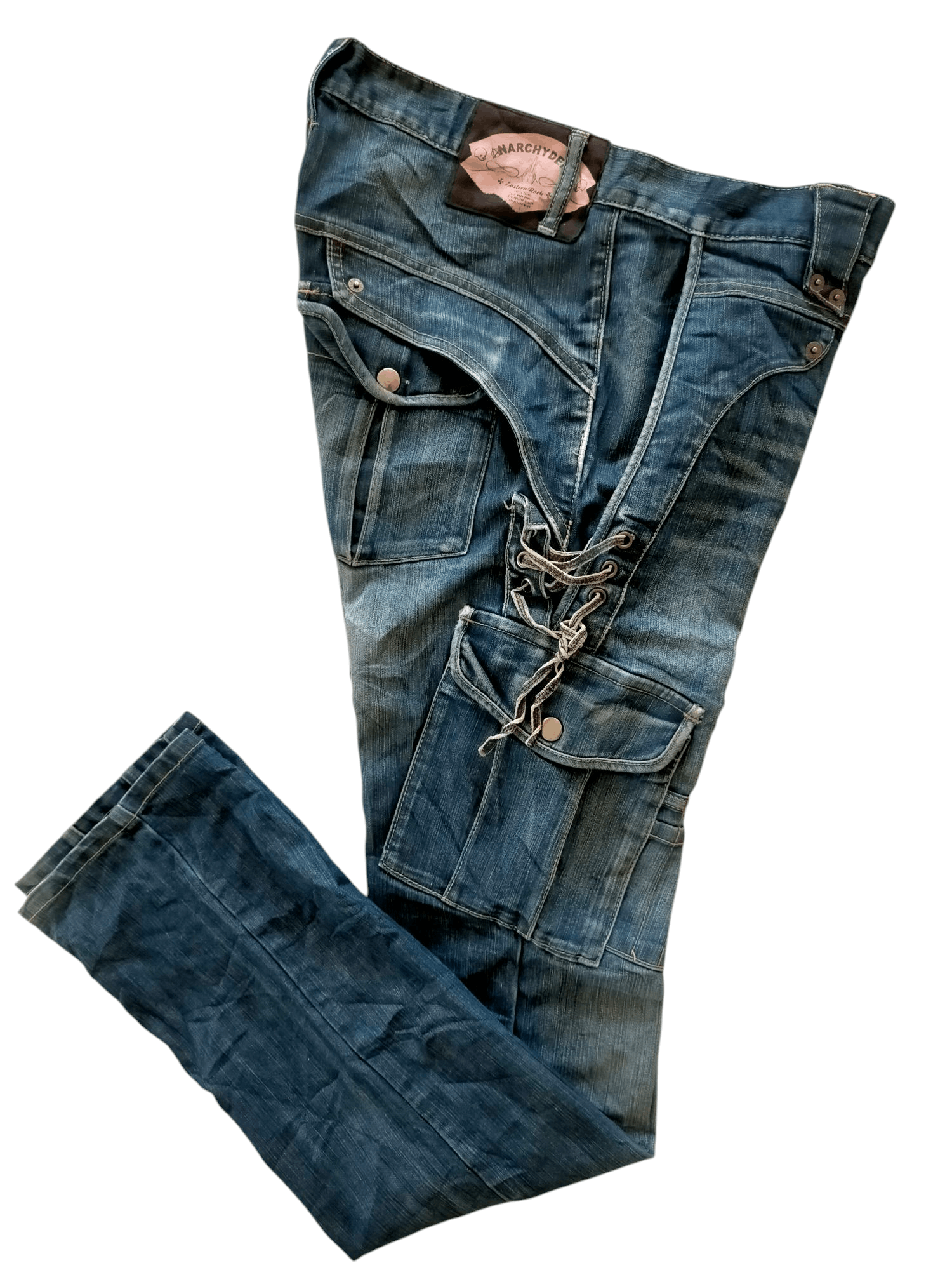 PPFM PPFM Japan Cargo Punk Style Denim Jeans Size US 32 / EU 48 - 1 Thumbnail