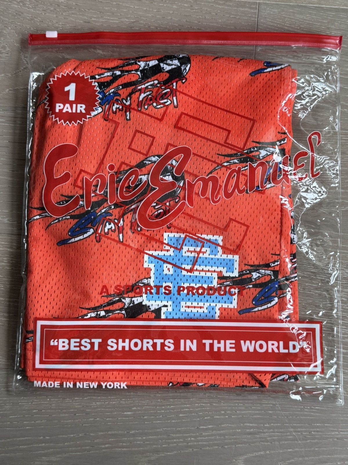 Matty Boy MEDIUM Eric Emanuel Matty Boy Orange Mesh IN HAND SHIPS ASAP Size US 32 / EU 48 - 1 Thumbnail