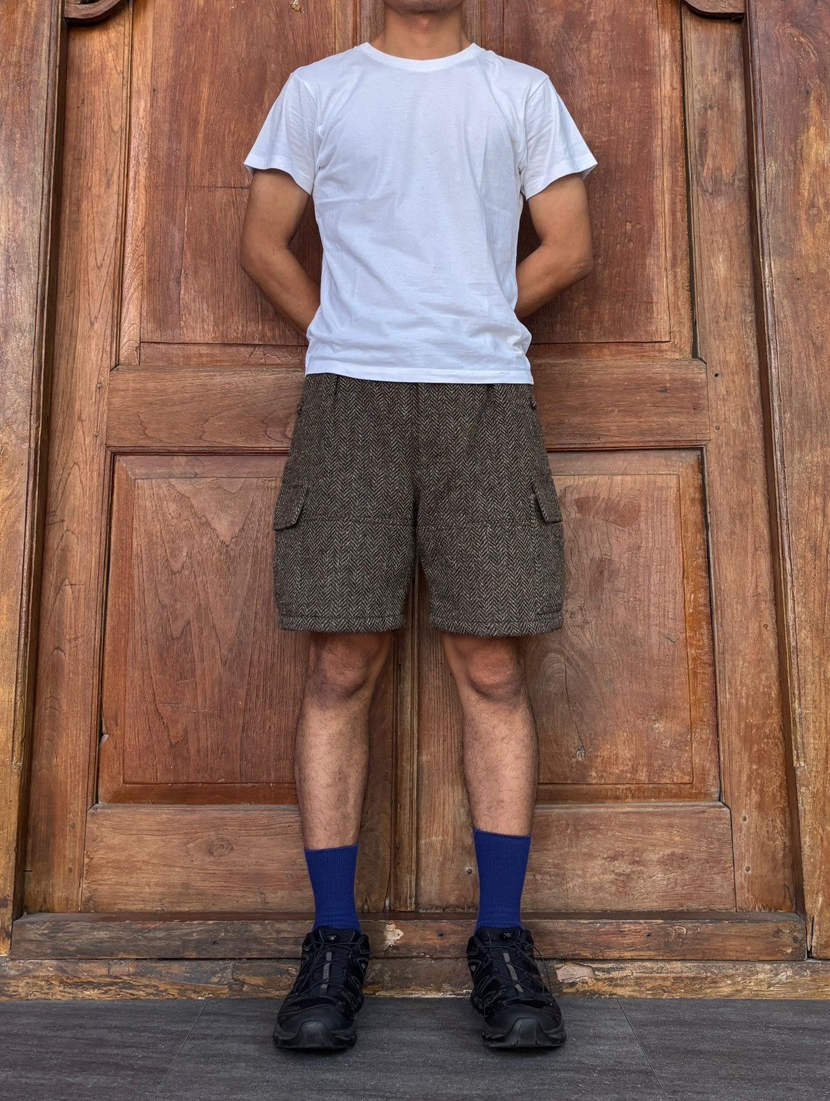 PHENOMENON AW 2012 Herringbone Shorts Pants - 29” Size US 29 - 1 Thumbnail