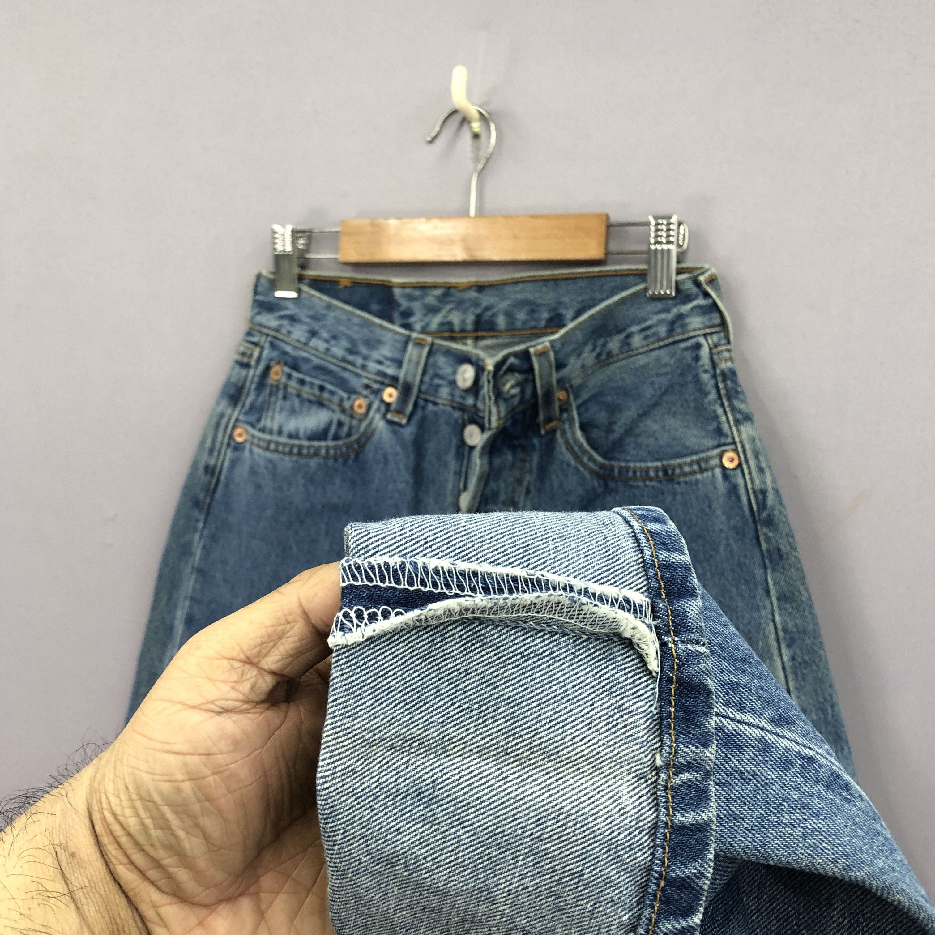 Levi's Vintage 90s Levis 501 Stone Wash Jeans Levi's Faded Denim Size 24" / US 00 / IT 34 - 6 Thumbnail