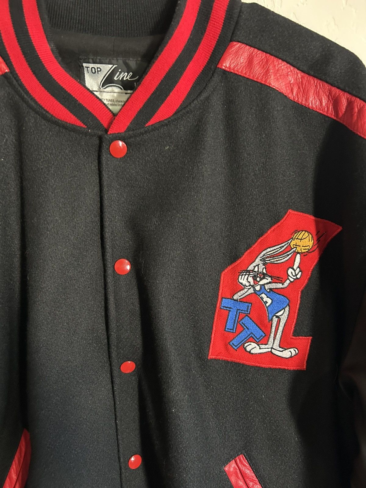 Warner Bros Vintage 1992 Looney Tunes Basketball Jacket Size L Size US L / EU 52-54 / 3 - 2 Thumbnail