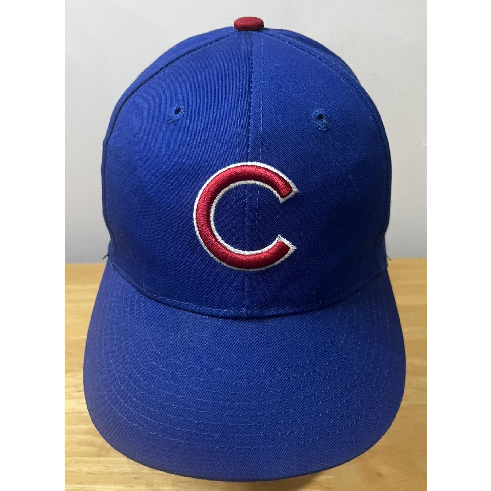 MLB ROYAL BLUE MLB CHICAGO CUBS LOGO ADJUSTABLE CURVED HAT CAP Size ONE SIZE - 1 Thumbnail