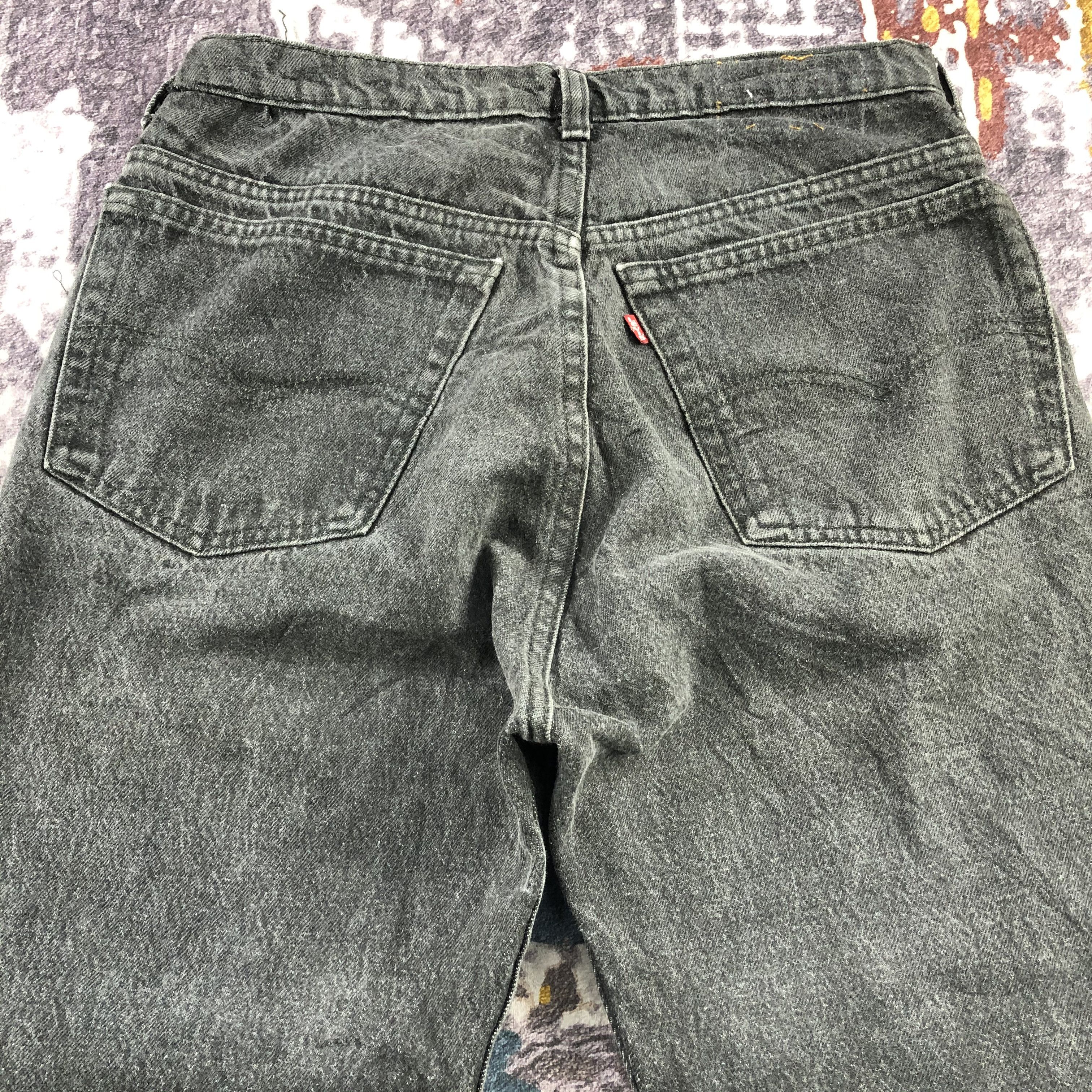 Levi's Vintage 90s Faded Black Levis 501 Jeans-JM2933 Size US 31 - 4 Thumbnail