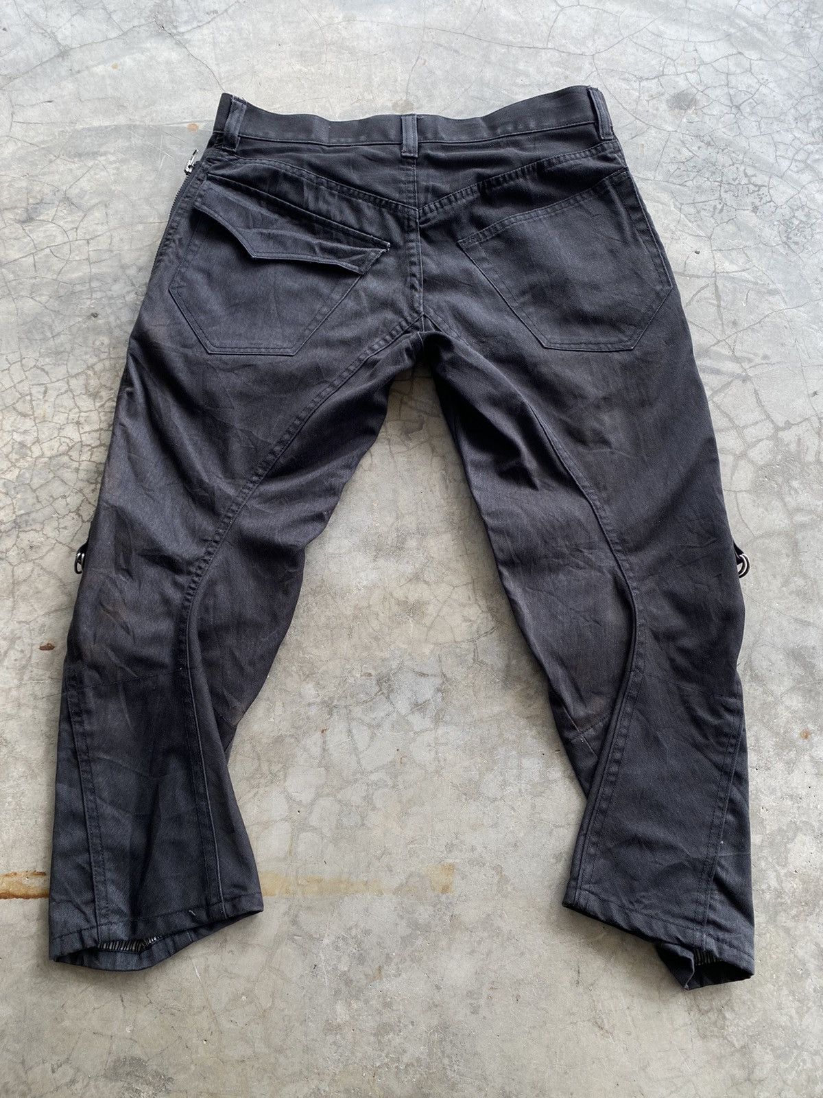 Japanese Brand × PPFM × Vintage Vintage 90s PPFM Fade Black Curvy Crop Pants Size US 30 / EU 46 - 7 Thumbnail