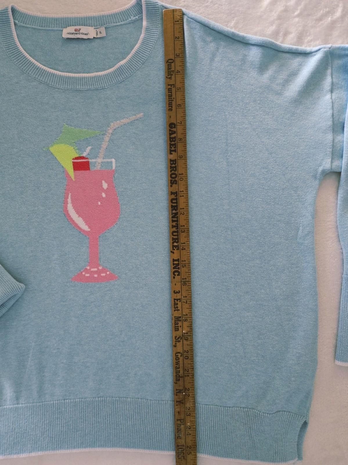 Vineyard Vines Vineyard Vines Cocktail Sweater Size XL Womens Blue Soft Size XL / US 12-14 / IT 48-50 - 6 Thumbnail