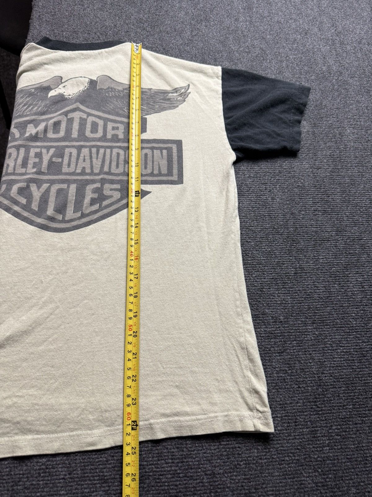 Harley Davidson Vintage 90s Harley Davidson Eagle Ringer Moto Biker T Shirt Size US S / EU 44-46 / 1 - 21 Thumbnail