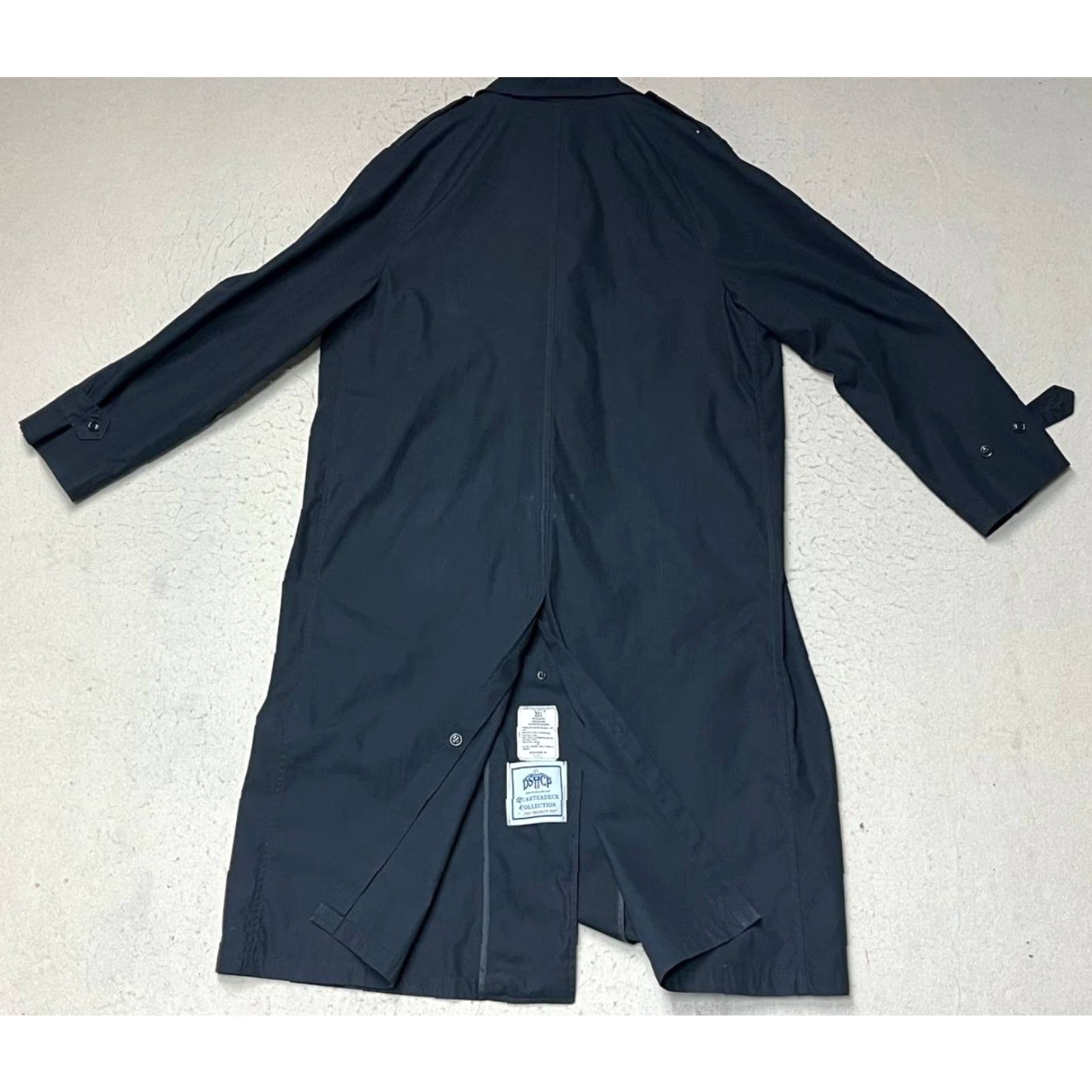 Vintage VINTAGE Defense Logistics Agency Quarterdeck Collection DSCP Long Coat Women 22L Black Button Zip Removable Lining Trench Style Coat Size 3XL / US 20-22 - 6 Thumbnail