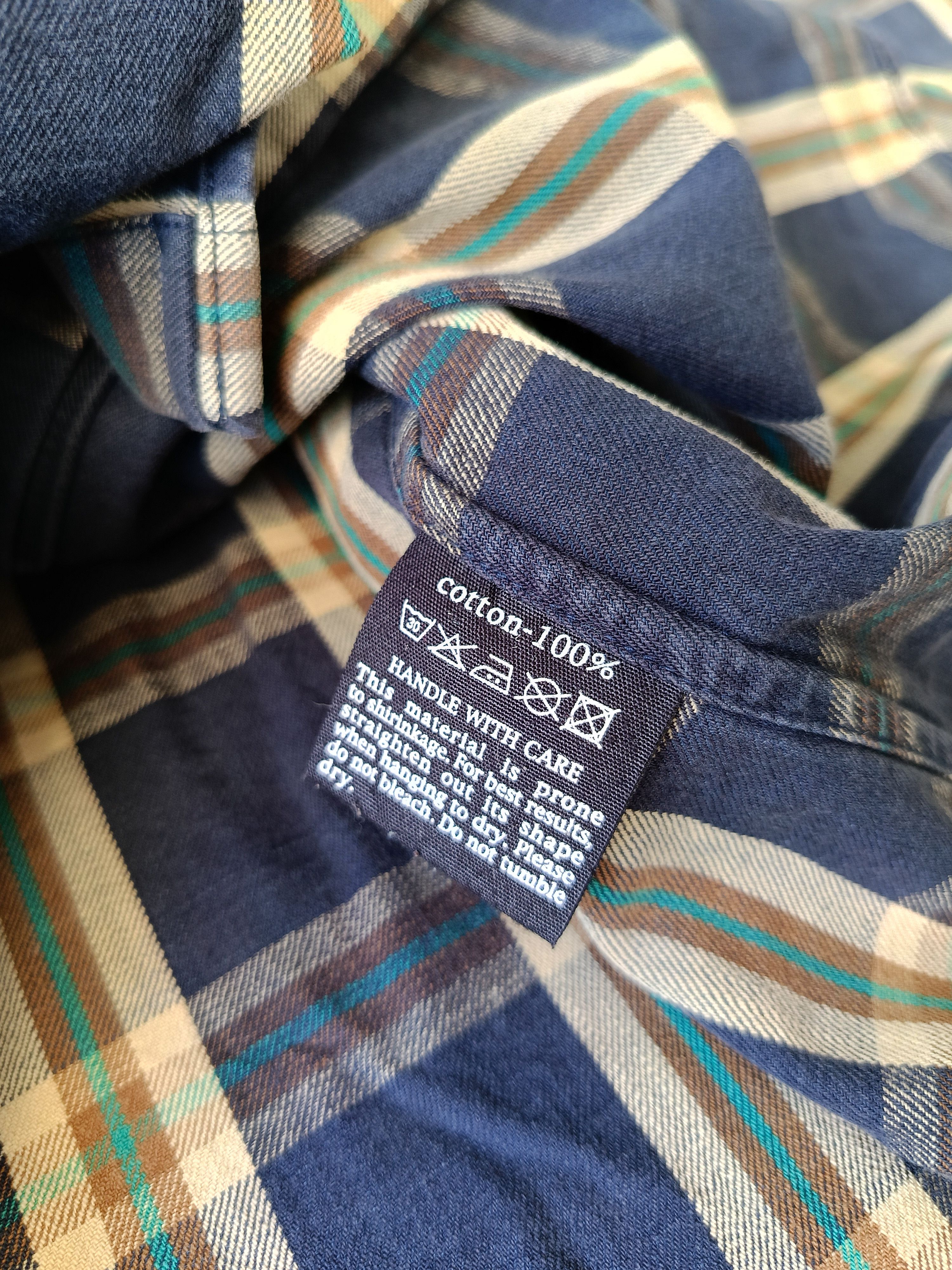 45rpm 45RPM by R Japan plaid ladies indigo navy blue slimfit shirt Size S / US 4 / IT 40 - 16 Thumbnail