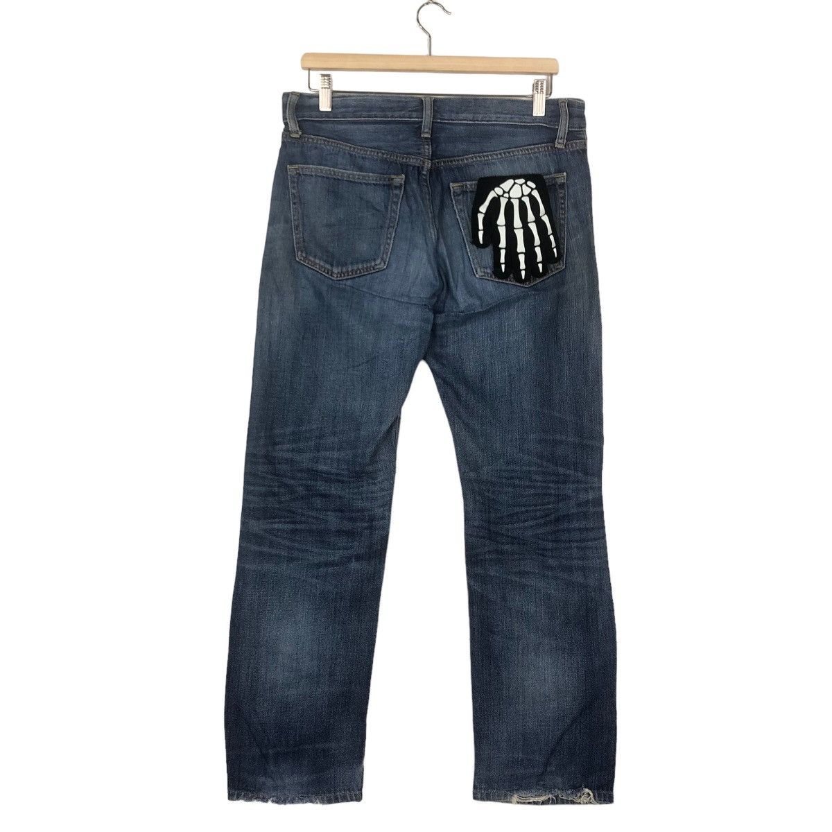 Japanese Brand 🔥RARE DISTRESSED DENIM JEANS UNIQLO JAPAN ISSEY MIYAKE Size US 32 / EU 48 - 6 Thumbnail
