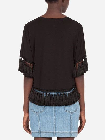 Dolce & Gabbana o1y0925 Crewneck T-Shirt in Black Size XS / US 0-2 / IT 36-38 - 3 Thumbnail