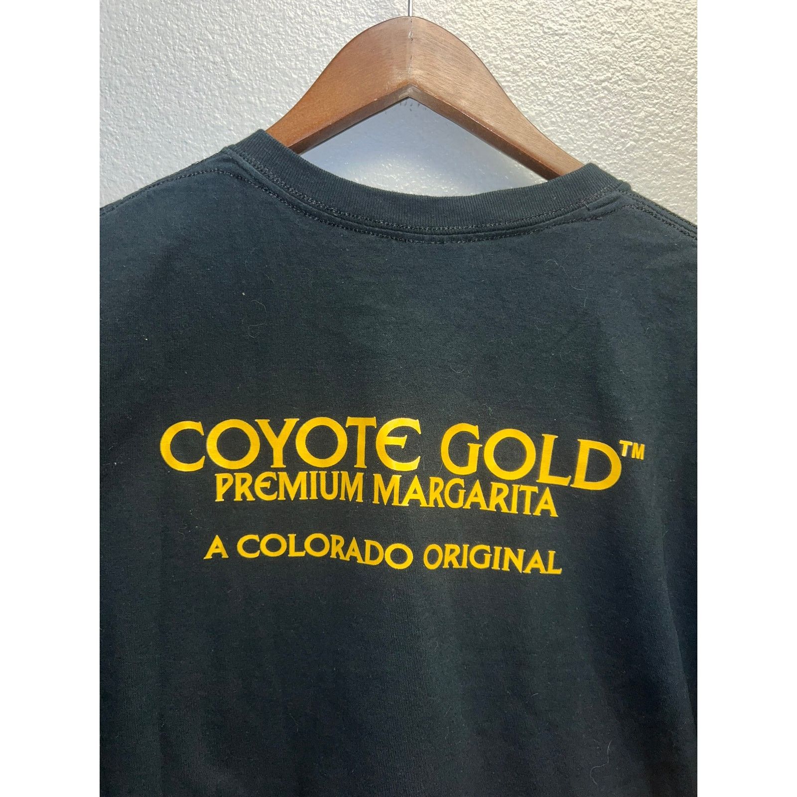 Gildan Vintage Margarita Shirt Coyote Gold Microbrew Black Tee M Size US M / EU 48-50 / 2 - 8 Thumbnail