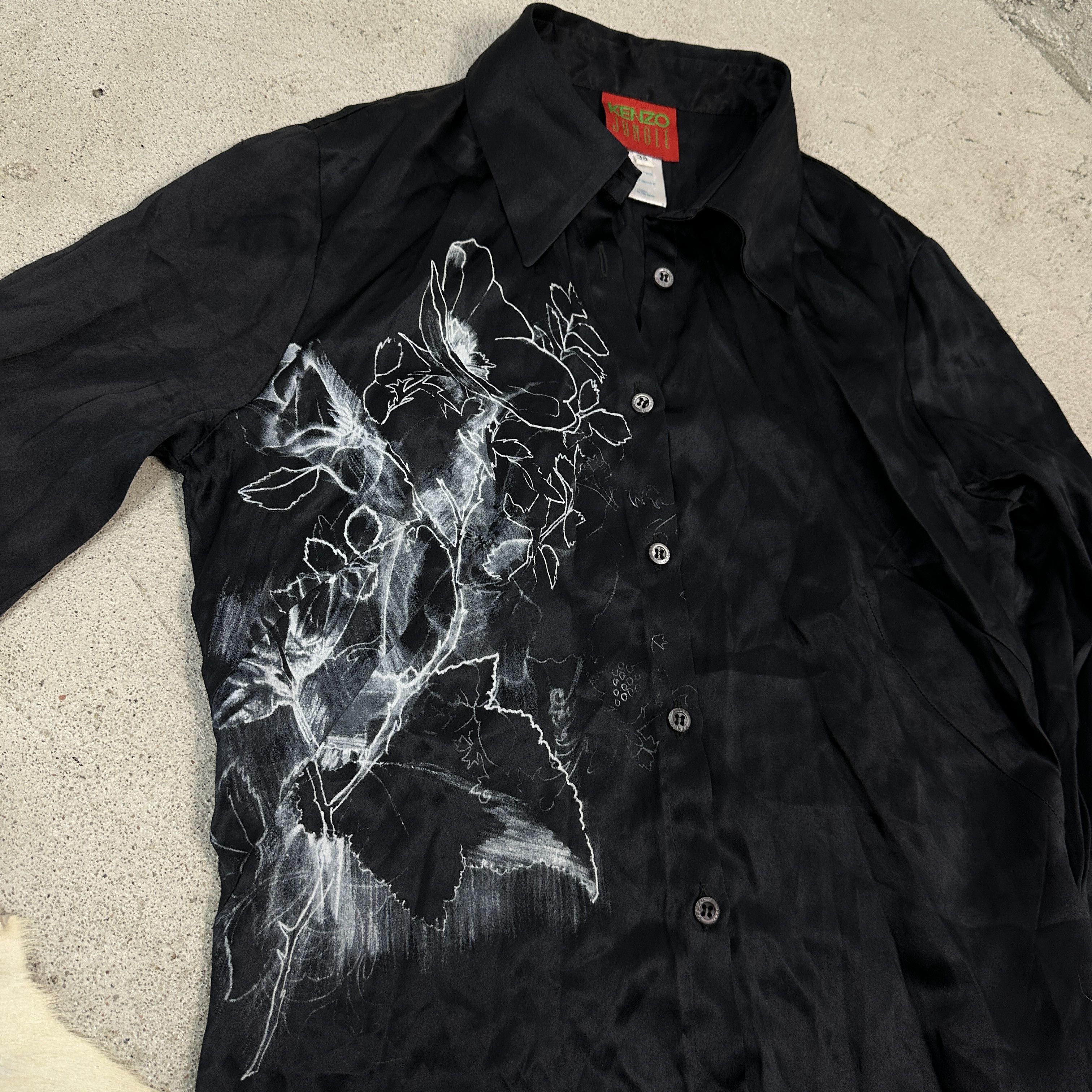 Kenzo × Vintage Women's Silk Shirt Vintage Kenzo Size S / US 4 / IT 40 - 2 Thumbnail