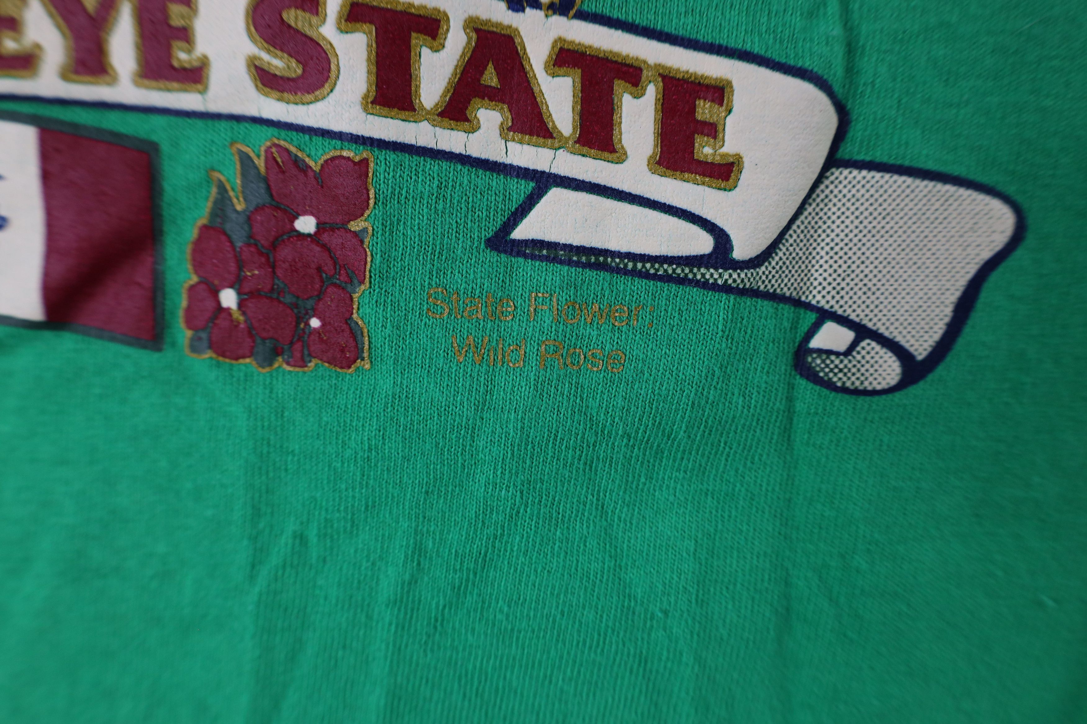 Vintage Vintage Streetwear Spell Out Iowa The Hawkeye State T-Shirt Size US M / EU 48-50 / 2 - 5 Thumbnail