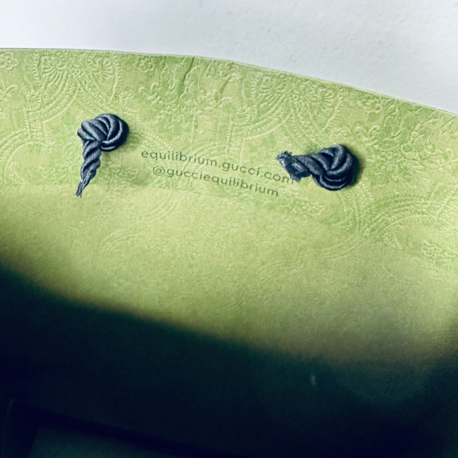 Gucci Gucci Embossed Green Black Gucci Logo Gift Bag Rope Handle Size ONE SIZE - 7 Thumbnail