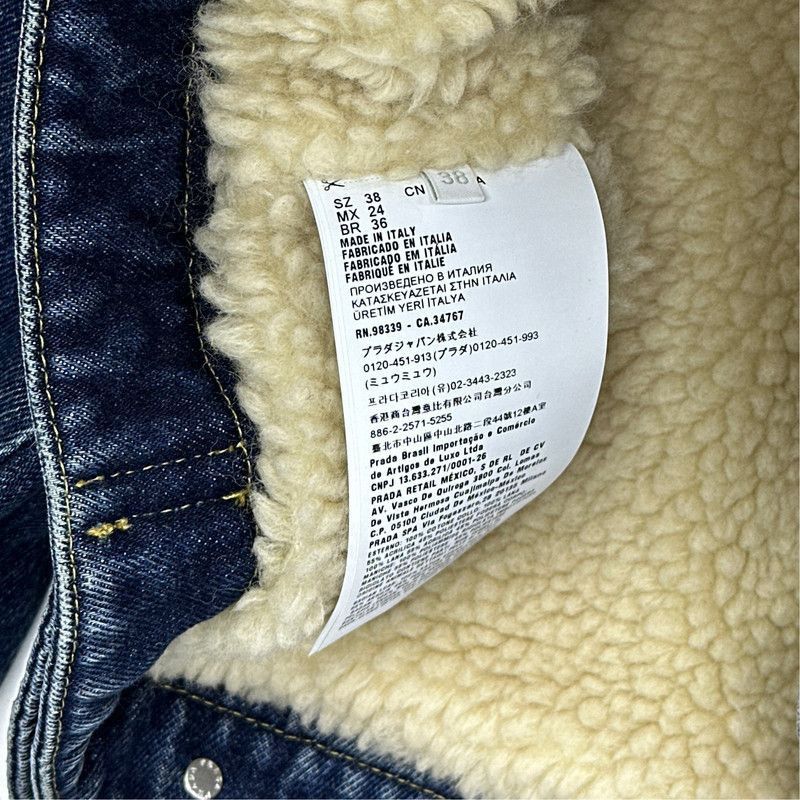Prada Prada Color Block Logo Denim Jacket-2506 Size US XS / EU 42 / 0 - 6 Thumbnail