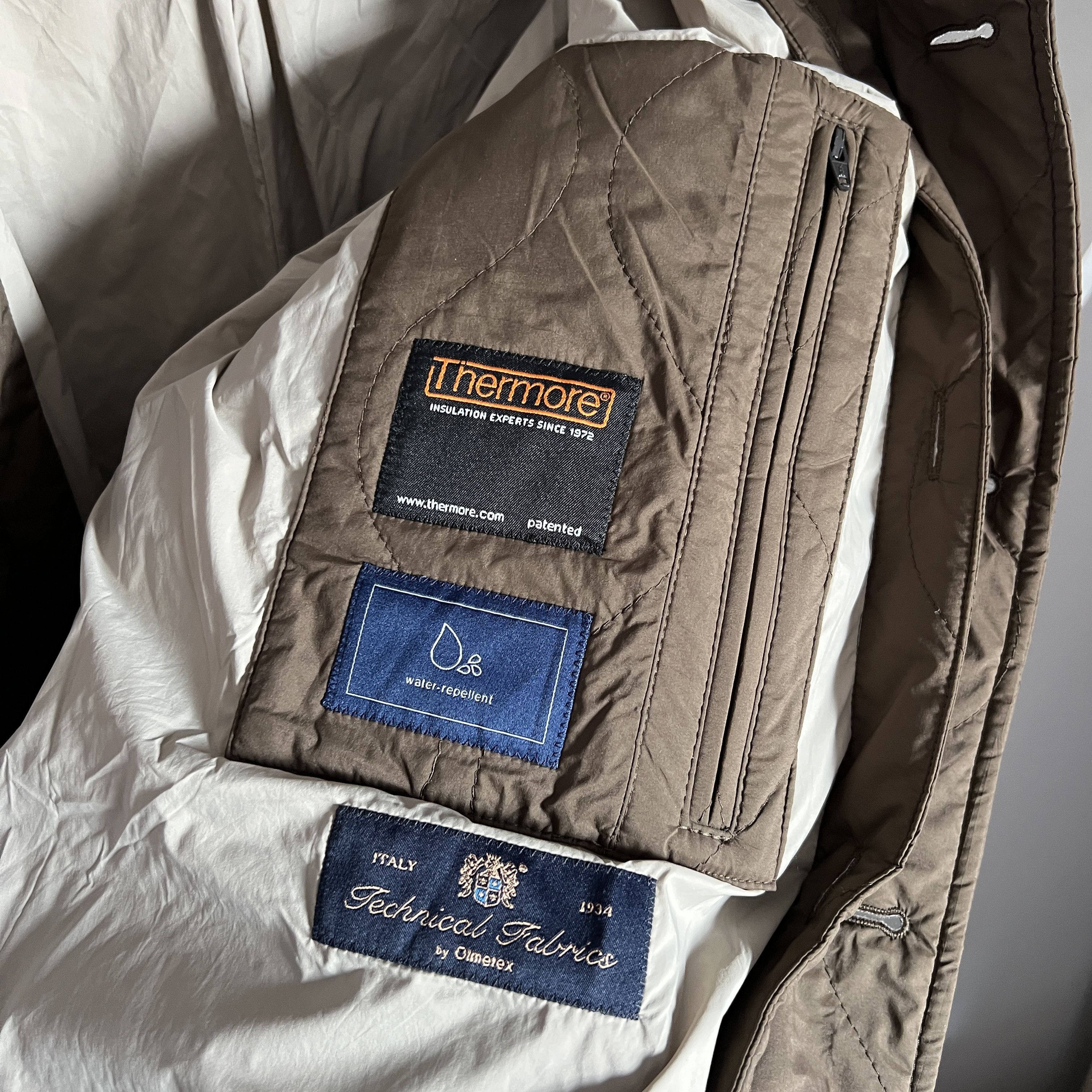 Eredipisano × Loro Piana OLMETEX CAR COAT ITALY FABRICS Waterproof Quilt Jacket Size US M / EU 48-50 / 2 - 7 Thumbnail