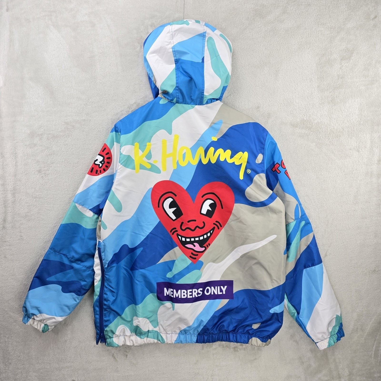 Members Only Members Only Keith Haring Windbreaker Large Hooded Jacket Size US L / EU 52-54 / 3 - 10 Thumbnail