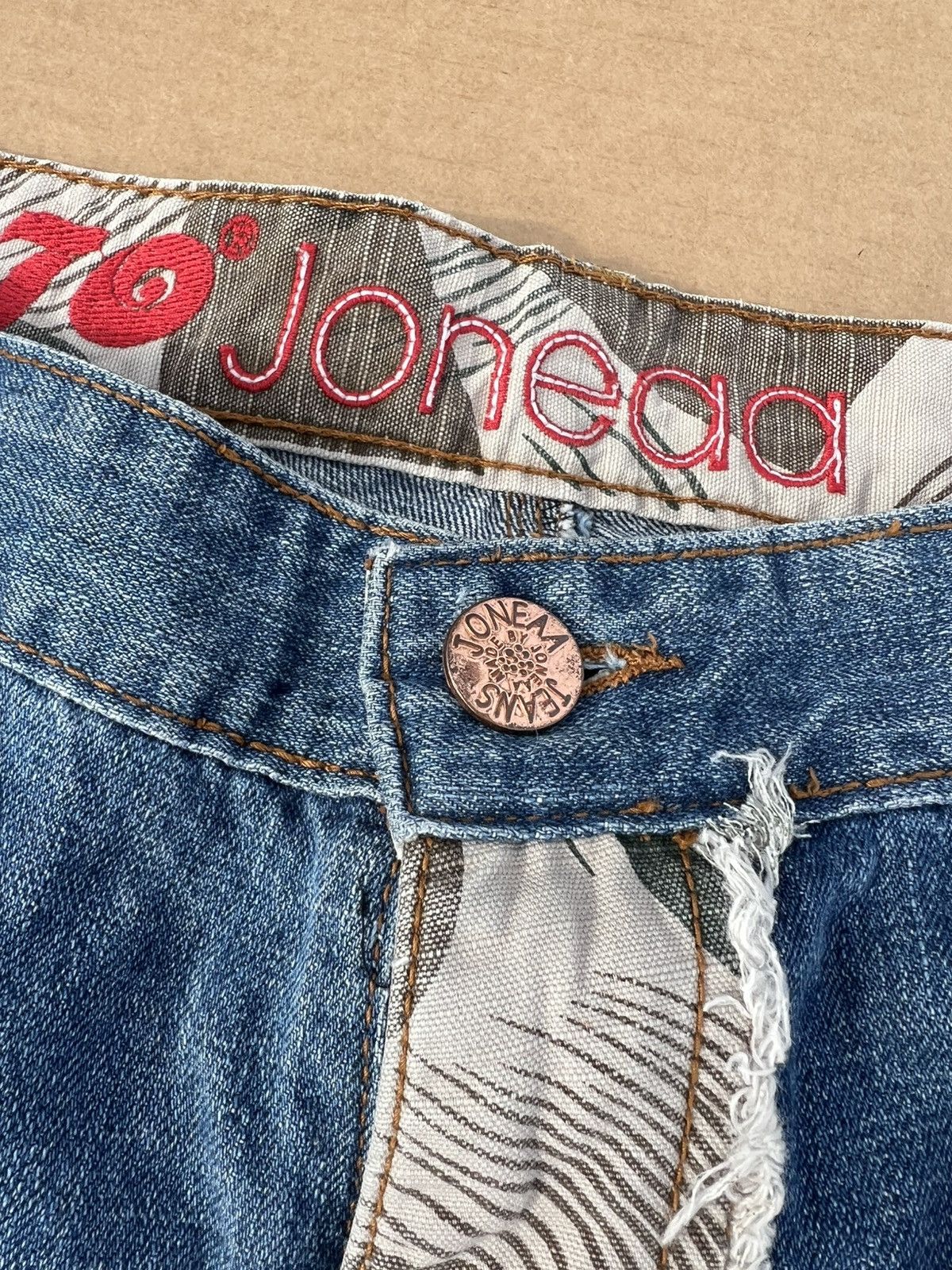 Japanese Brand Joneaa Japanese Streetwear Patchwork Jeans Size US 32 / EU 48 - 4 Thumbnail