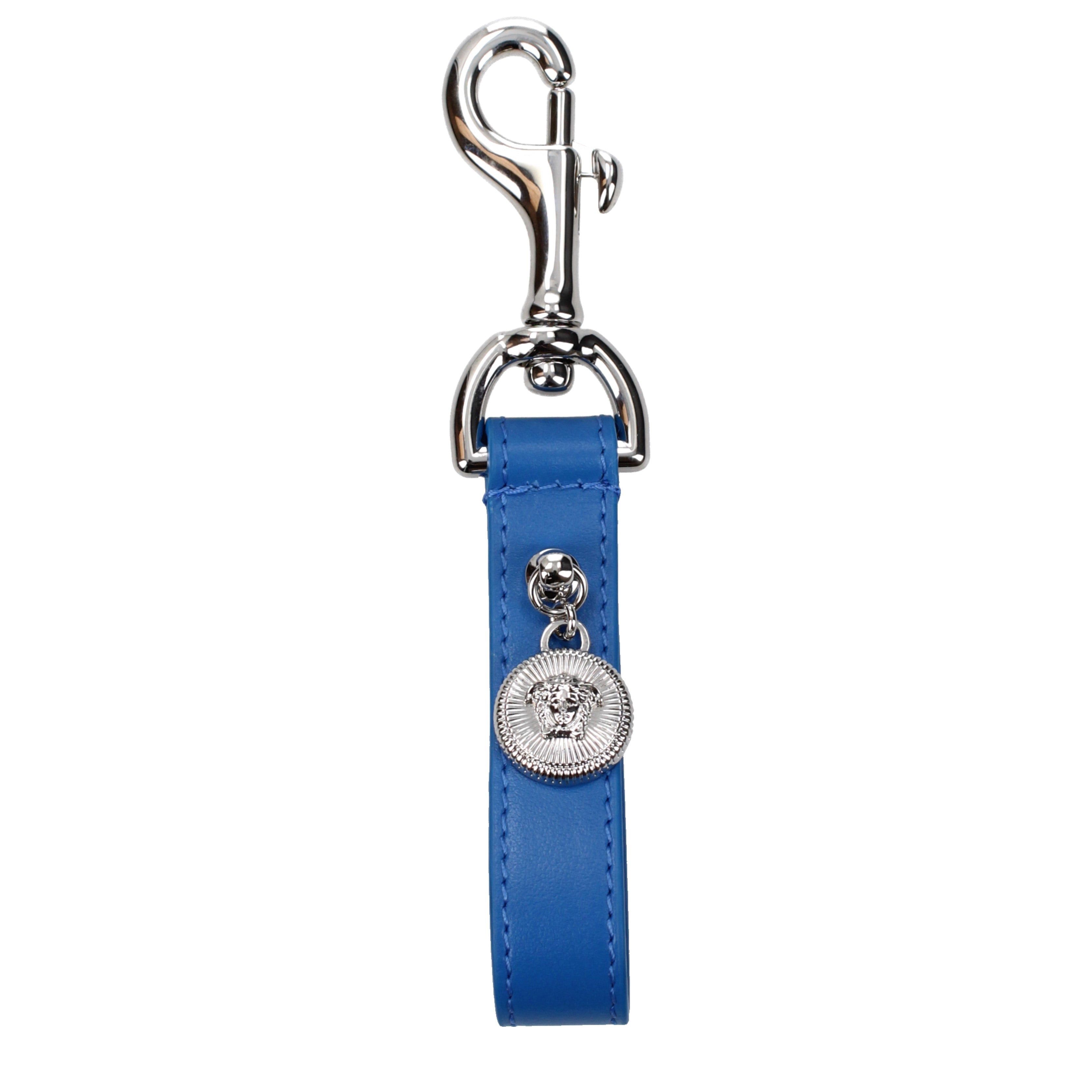 Versace Versace Keychain Men Leather Blue Size ONE SIZE - 1 Preview