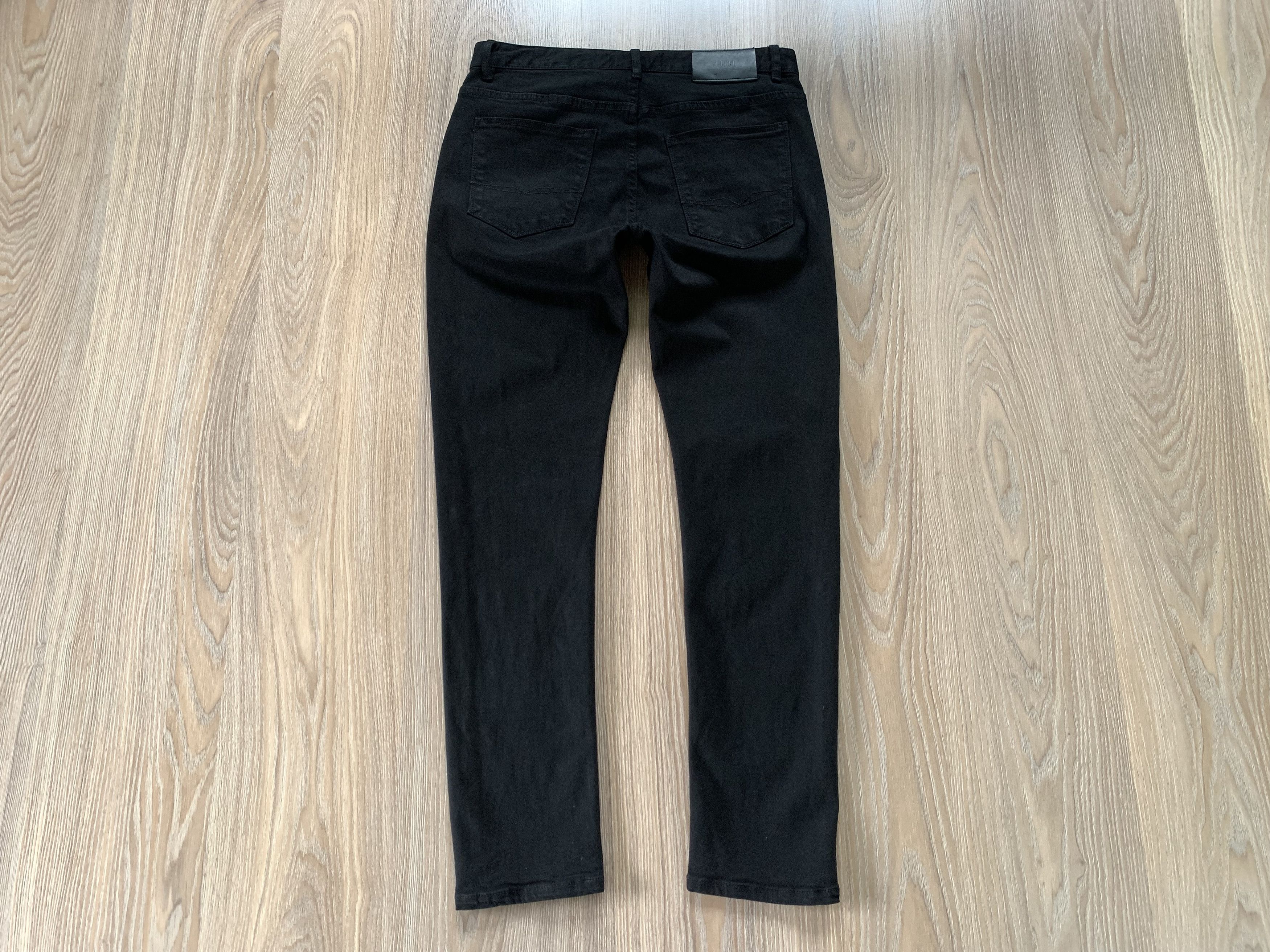 Diesel Diesel Straight Slim Black Jeans Size US 30 / EU 46 - 3 Thumbnail