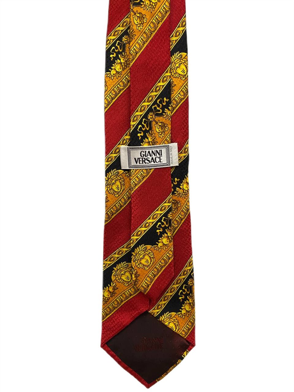 Versace Gianni Versace Medusa Baroque Monogram Multicolor Silk Tie Size ONE SIZE - 5 Thumbnail