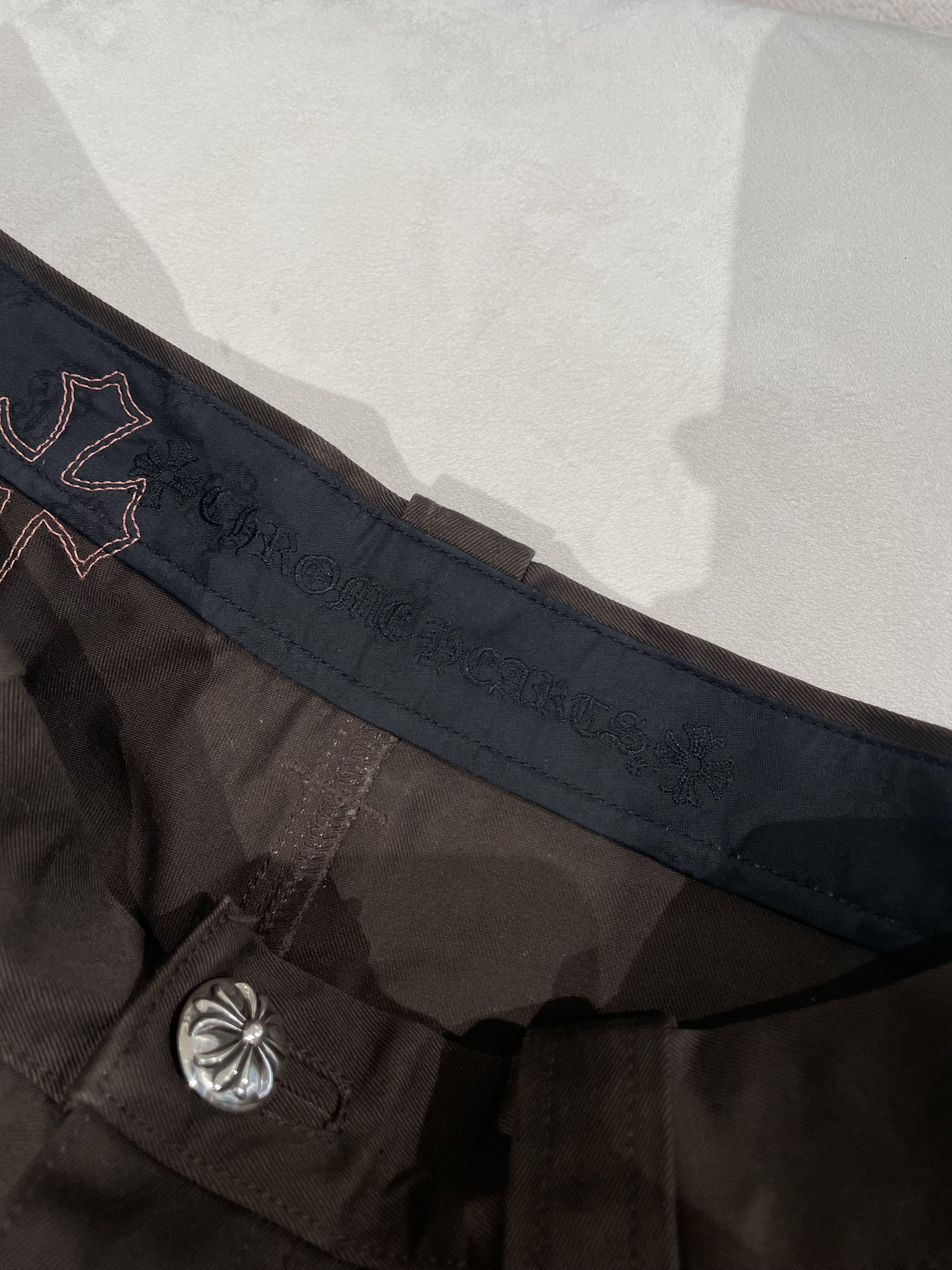 Chrome Hearts Chrome Hearts Brown Orange Cross Patch Carpenter Pants Size US 32 / EU 48 - 6 Thumbnail