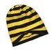 Vintage Yellow And Black Honey Bee Stripes Thin Skullies Beanies Size ONE SIZE - 4 Thumbnail